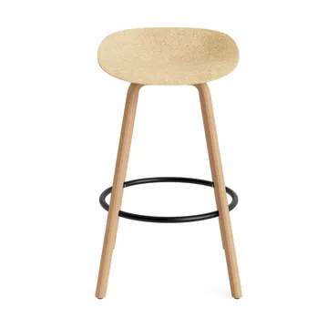 Stołek barowy Mat Barstool 75 cm - Hemp-beech-black steel - Normann Copenhagen