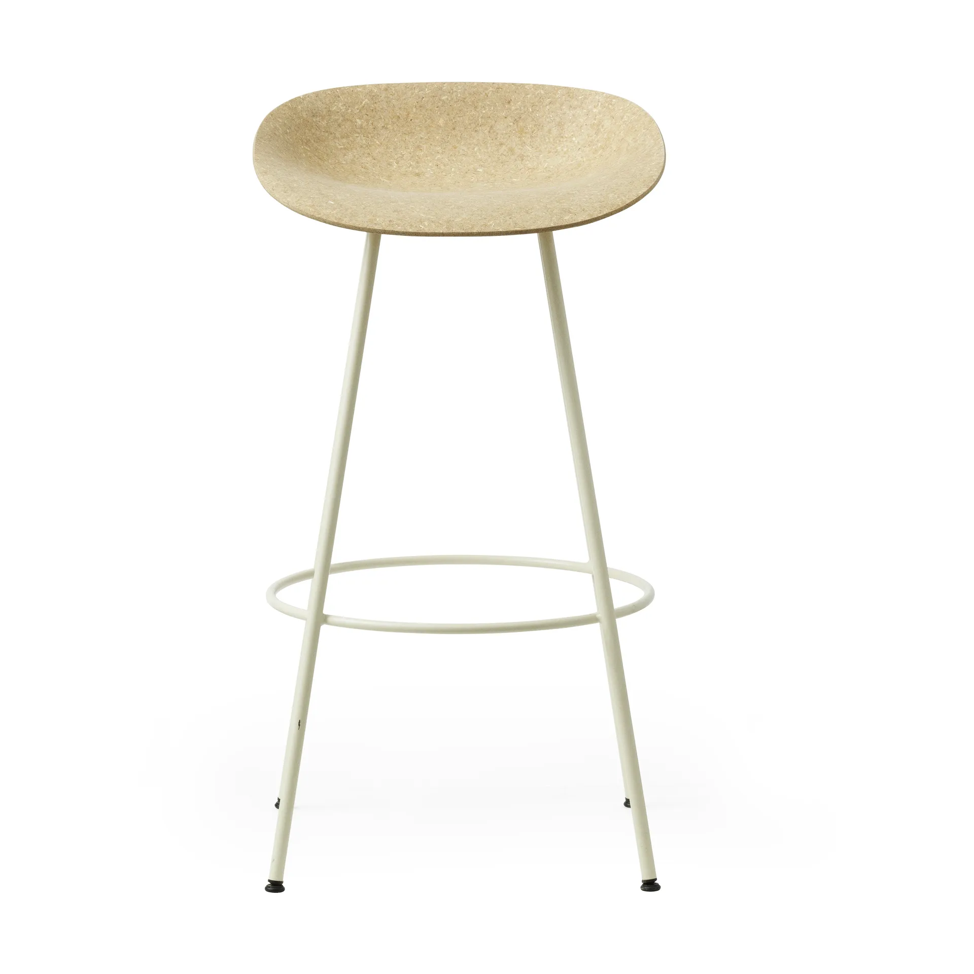 Stołek barowy Mat Barstool 75 cm, Hemp-Cream Steel Normann Copenhagen