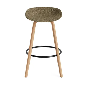 Stołek barowy Mat Barstool 75 cm - Seaweed-beech-black steel - Normann Copenhagen