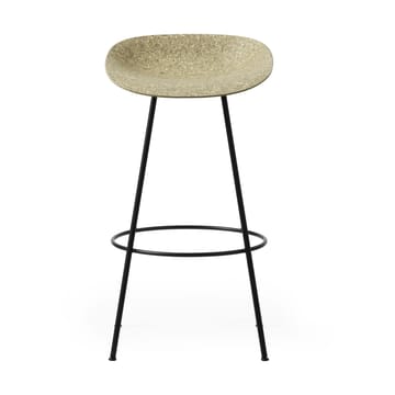 Stołek barowy Mat Barstool 75 cm - Seaweed-Black Steel - Normann Copenhagen