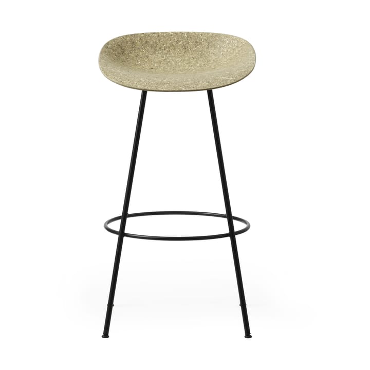Stołek barowy Mat Barstool 75 cm, Seaweed-Black Steel Normann Copenhagen