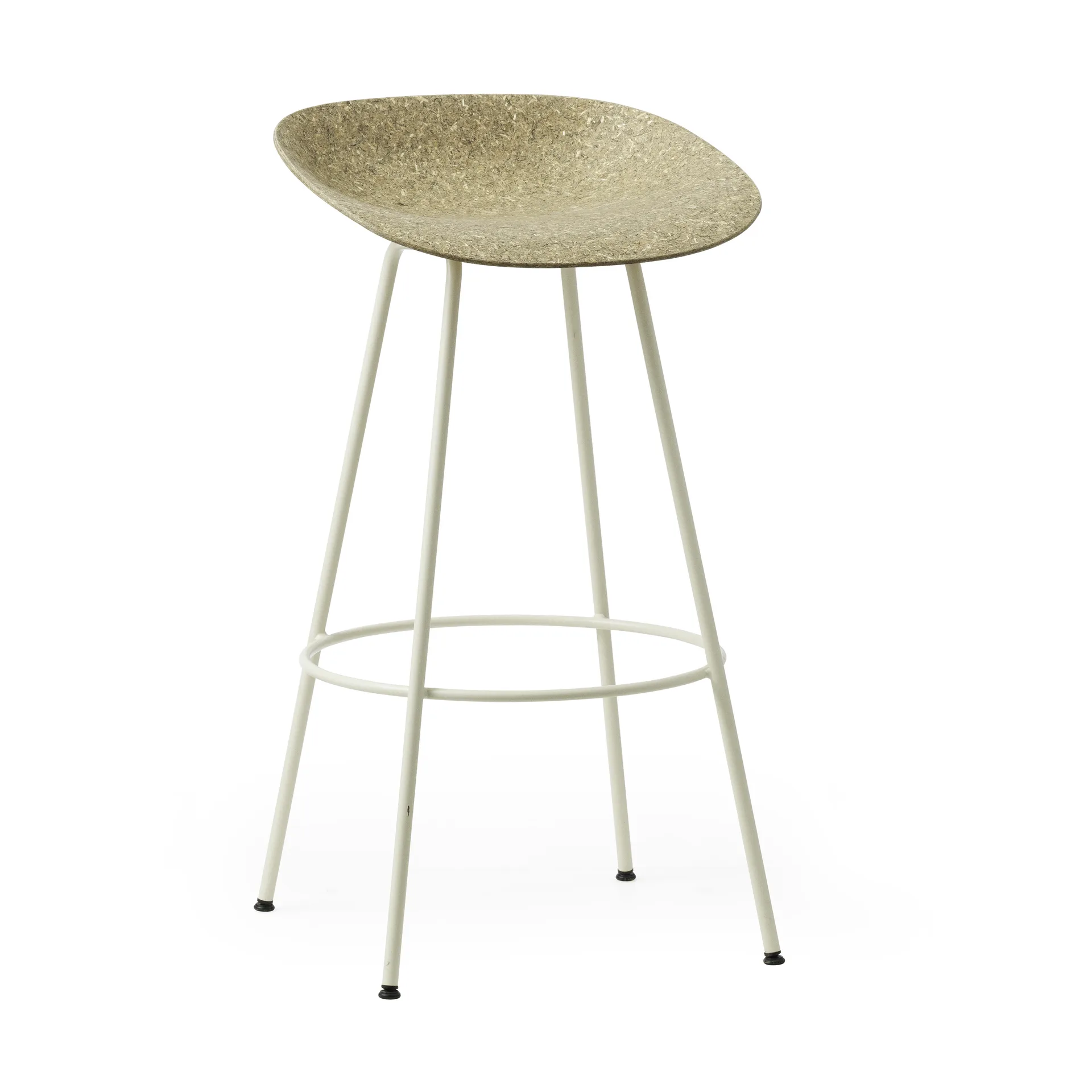 Stołek barowy Mat Barstool 75 cm, Seaweed-Cream Steel Normann Copenhagen