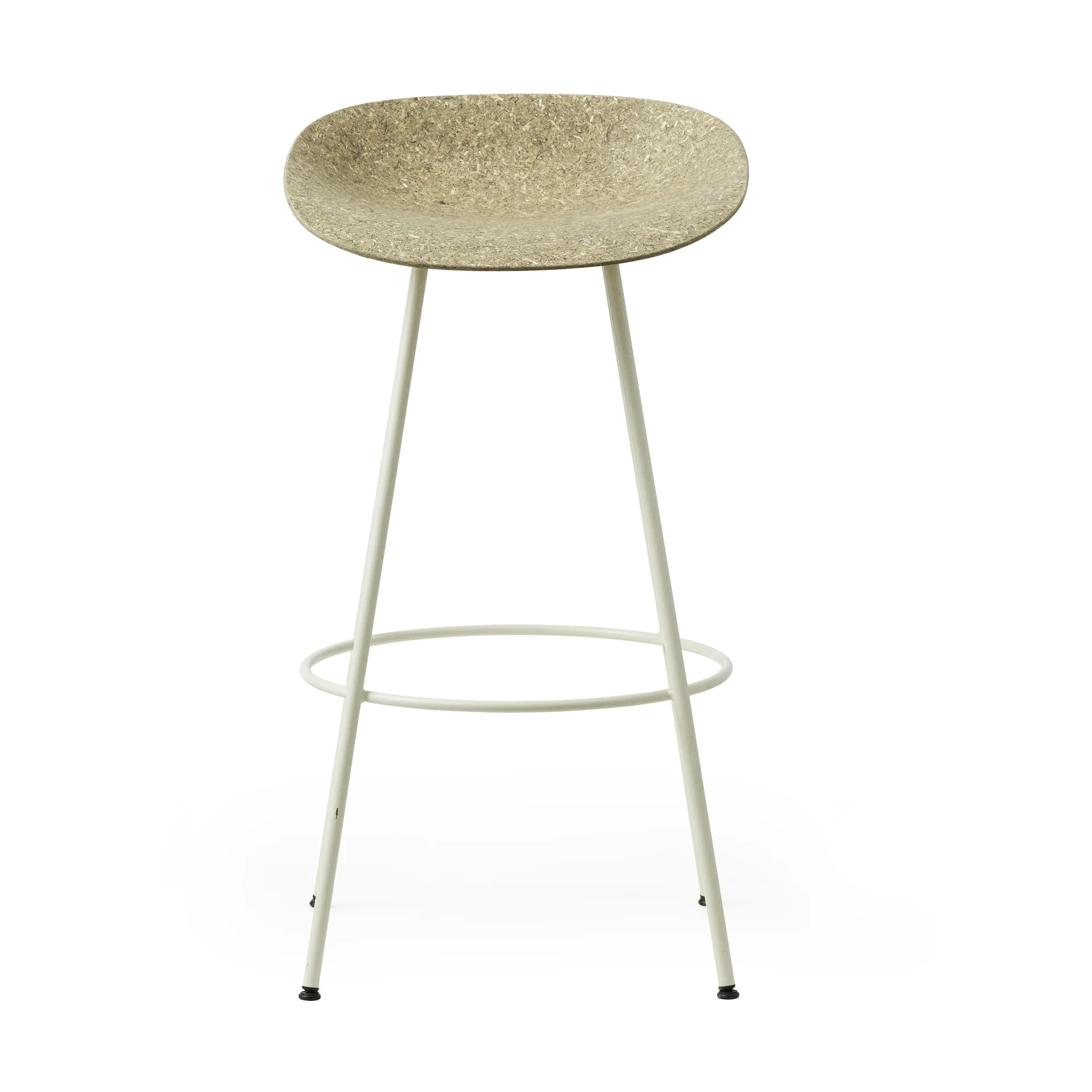 Stołek barowy Mat Barstool 75 cm, Seaweed-Cream Steel Normann Copenhagen