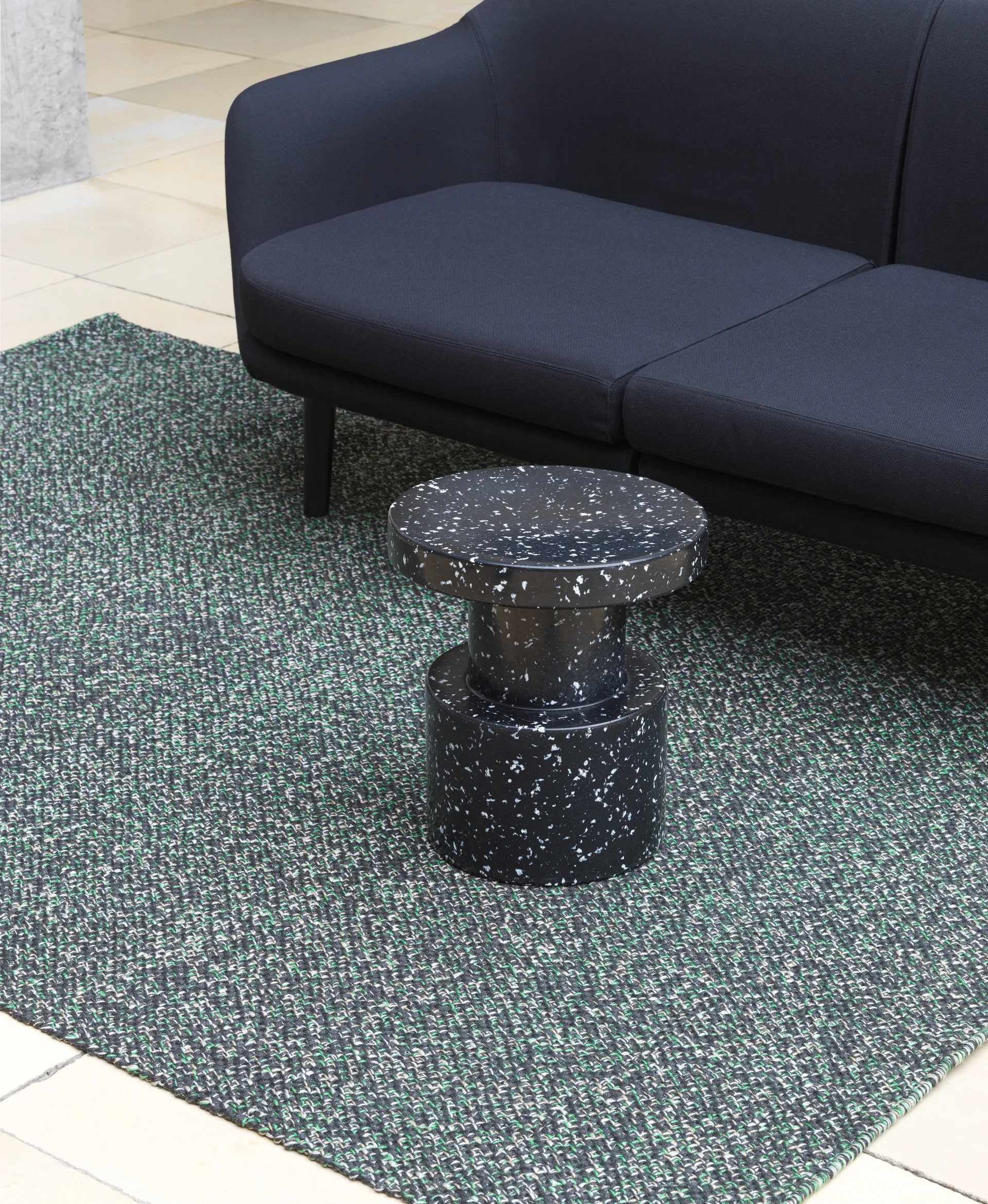 Stołek Bit, Czarny-multi Normann Copenhagen