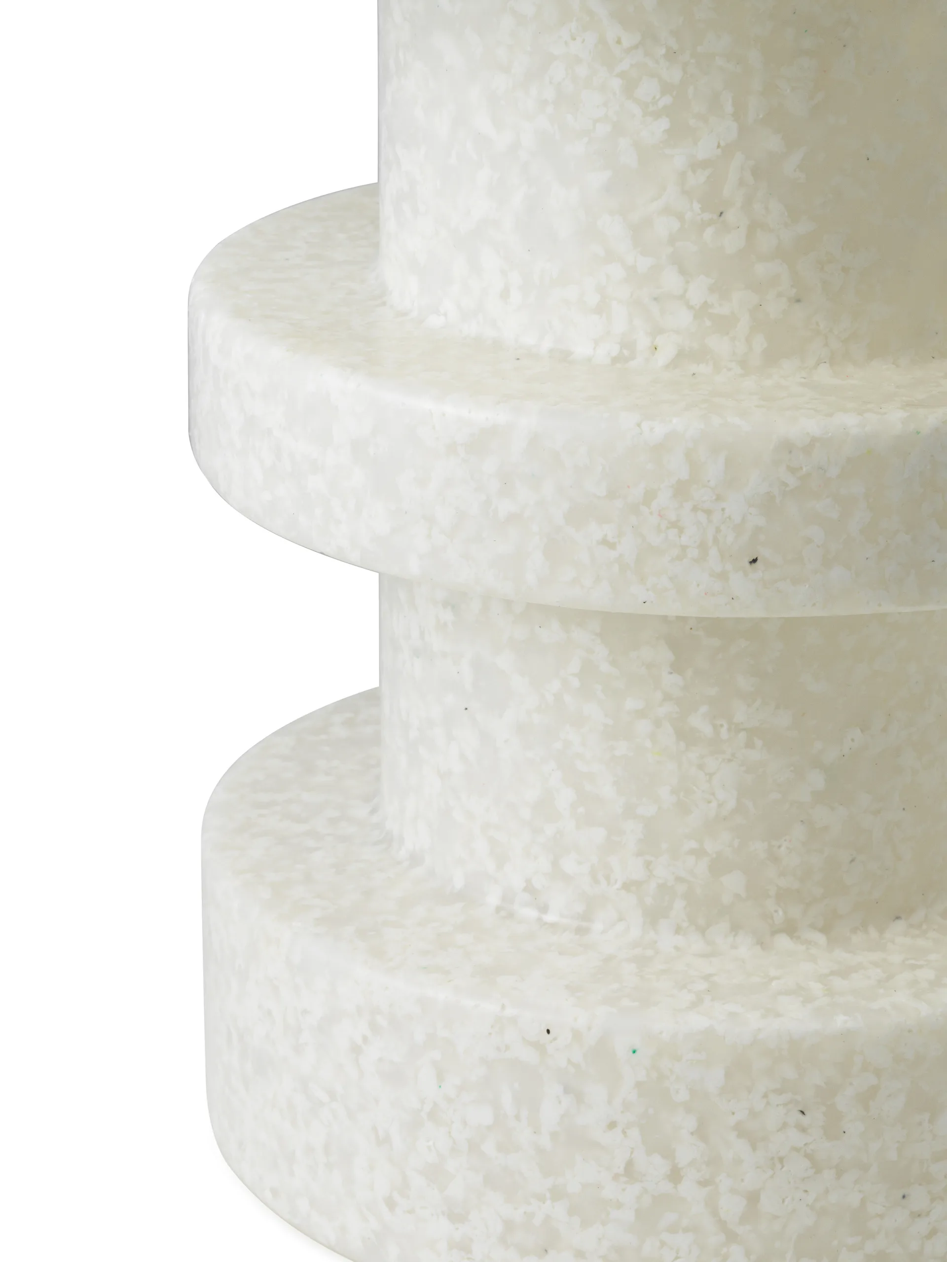 Stołek Bit Stack, Biały-biały Normann Copenhagen