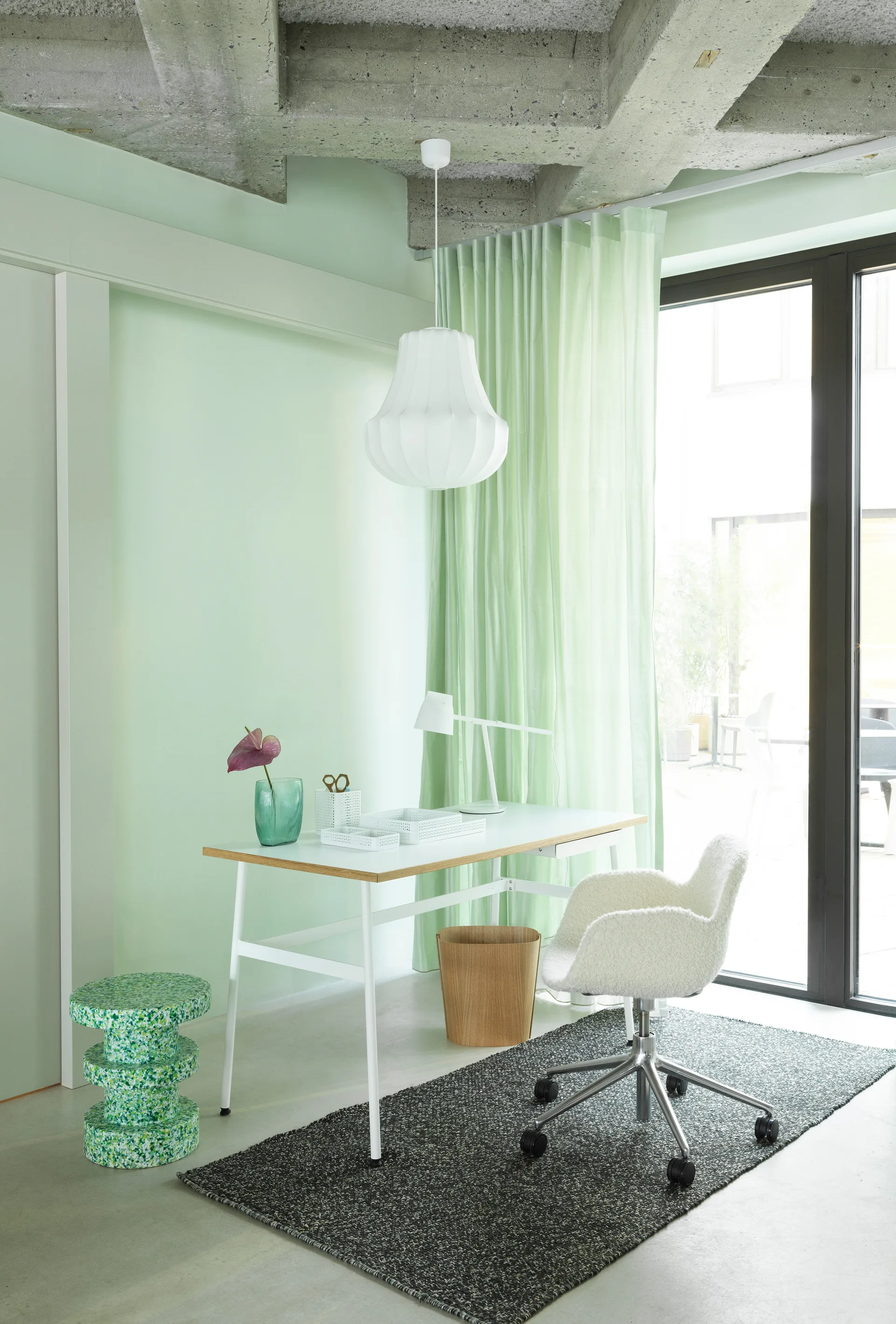 Stołek Bit Stack, Zielony Normann Copenhagen