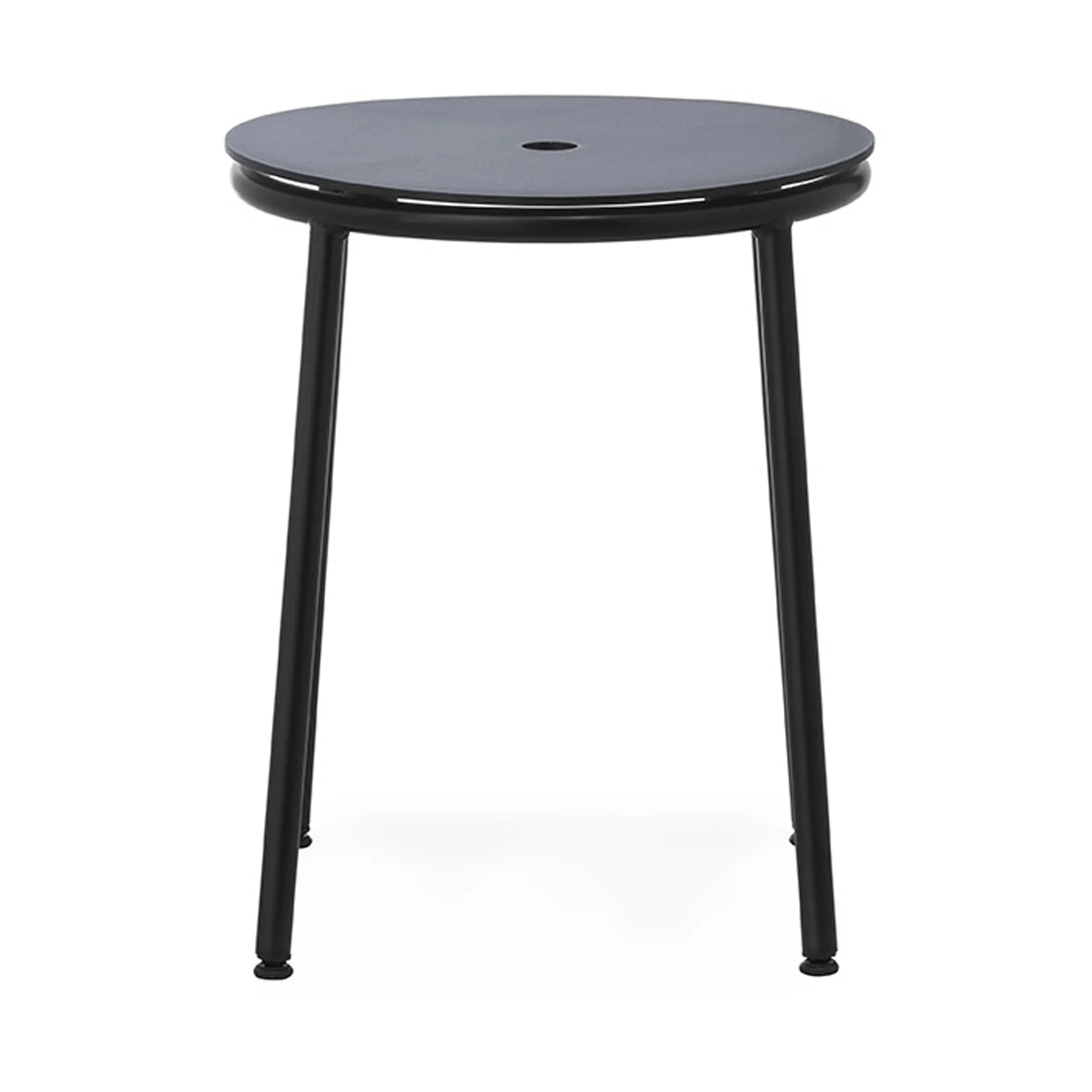 Stołek Circa 45 cm, Czarne aluminium Normann Copenhagen