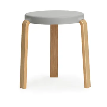 Stołek Tap - szaro-dębowy - Normann Copenhagen