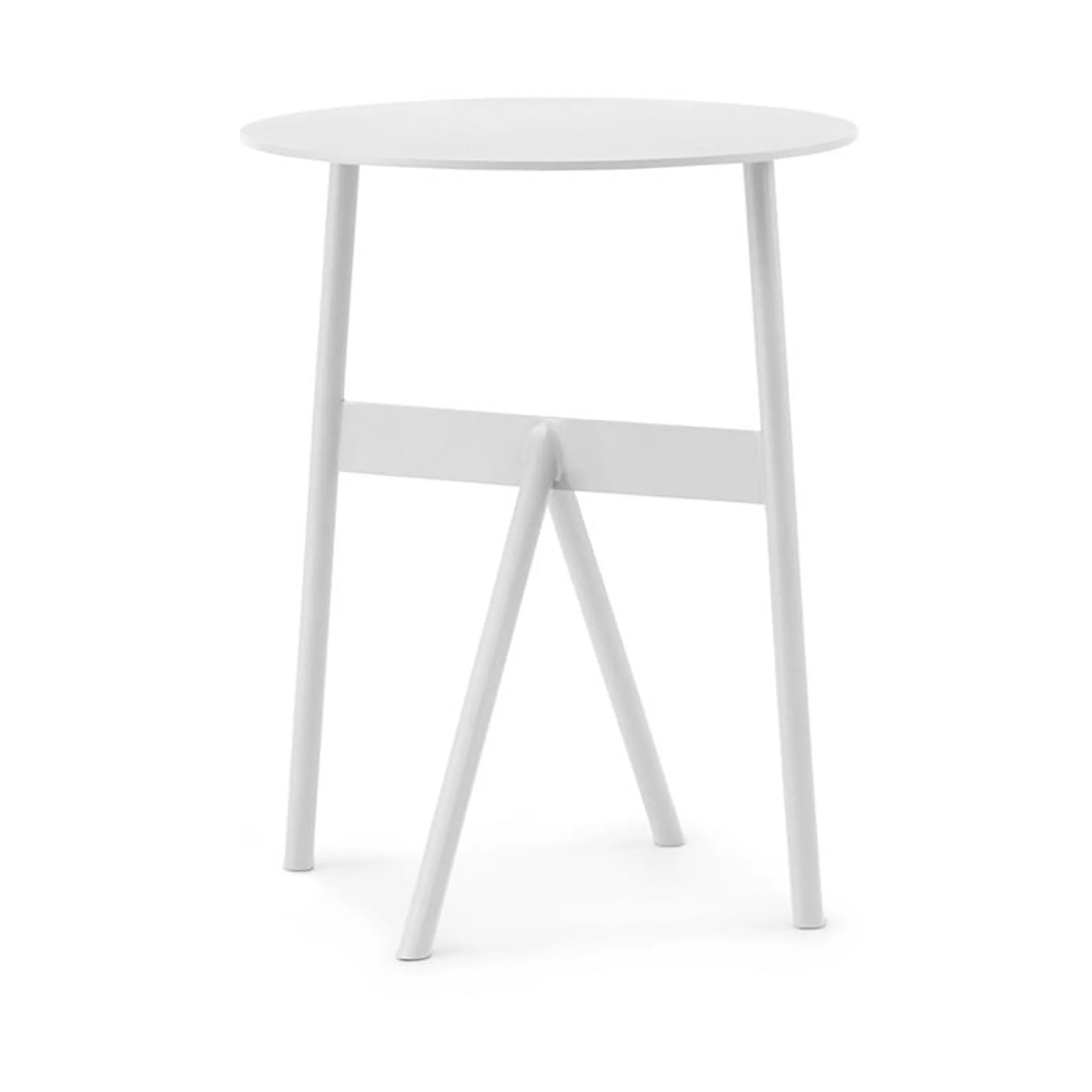 Stolik boczny Stock Table Ø37 cm H:46 cm, Biały Normann Copenhagen