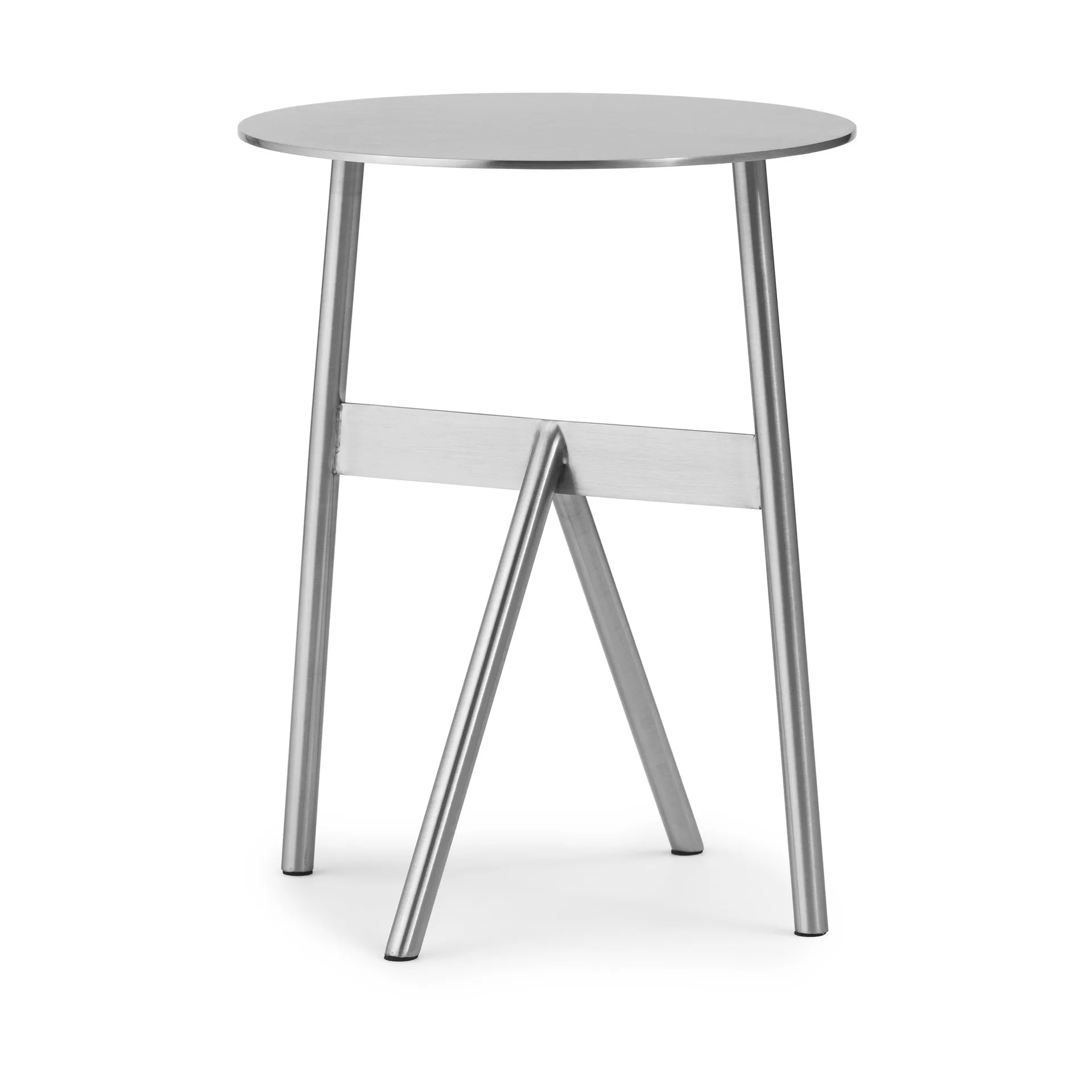 Stolik boczny Stock Table Ø37 cm H:46 cm, Stal nierdzewna Normann Copenhagen