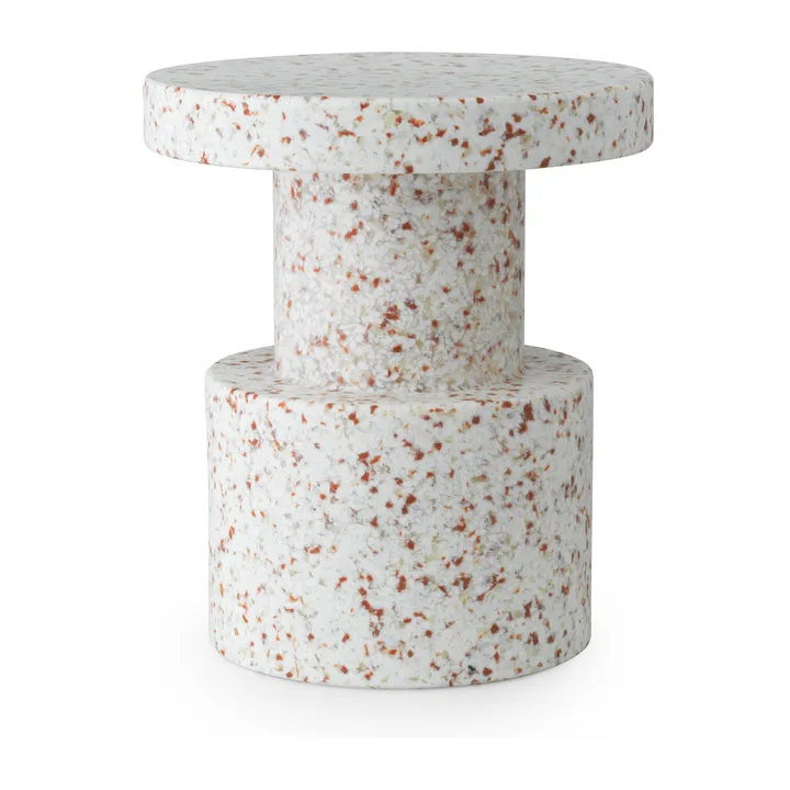 Taboret okrągły Bit - Biały, Ø36x42 cm - Normann Copenhagen