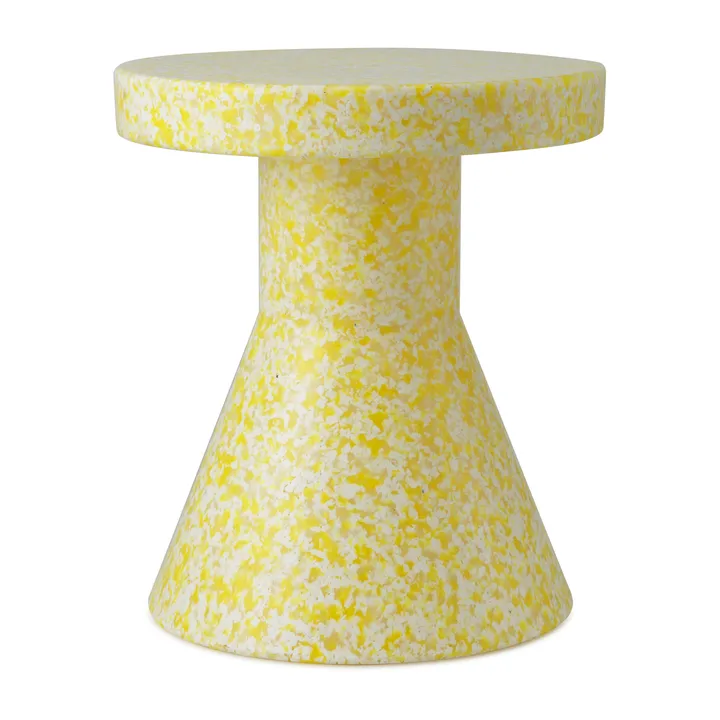 Taboret okrągły Bit Cone - Żółty, Ø36x42 cm - Normann Copenhagen