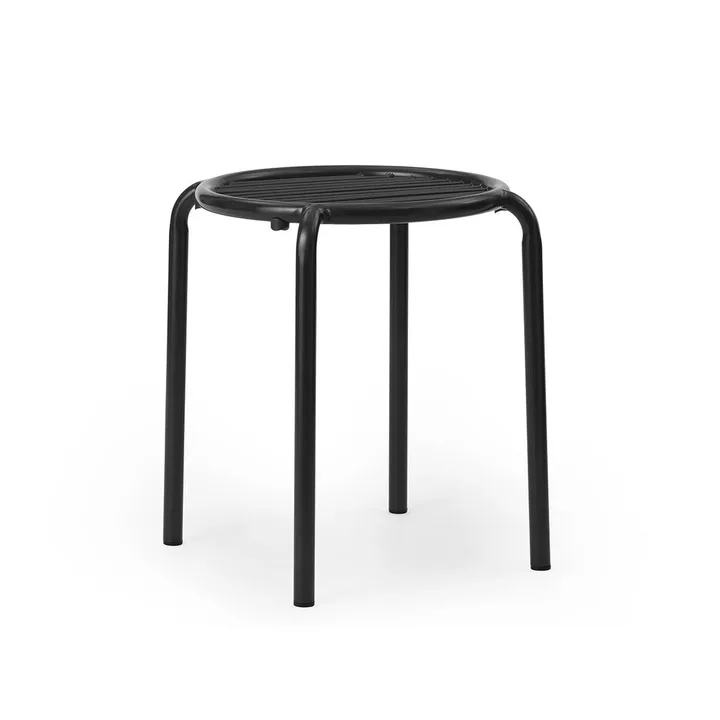 Taboret okrągły Vig - Czarny, Ø41x46 cm - Normann Copenhagen