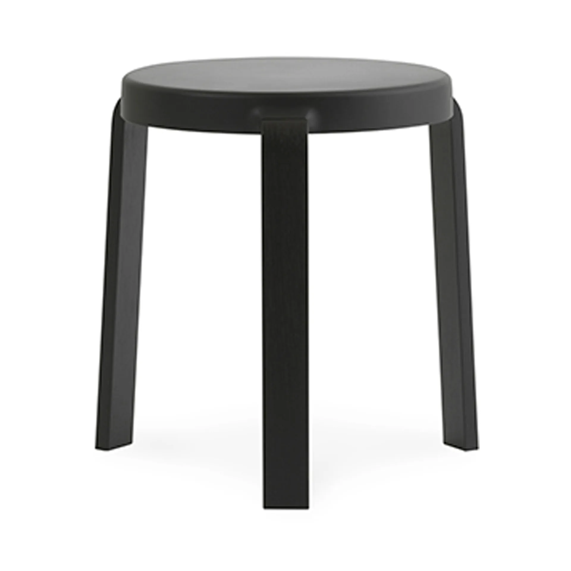 Tap stołek, black, czarny dębowe nogi Normann Copenhagen