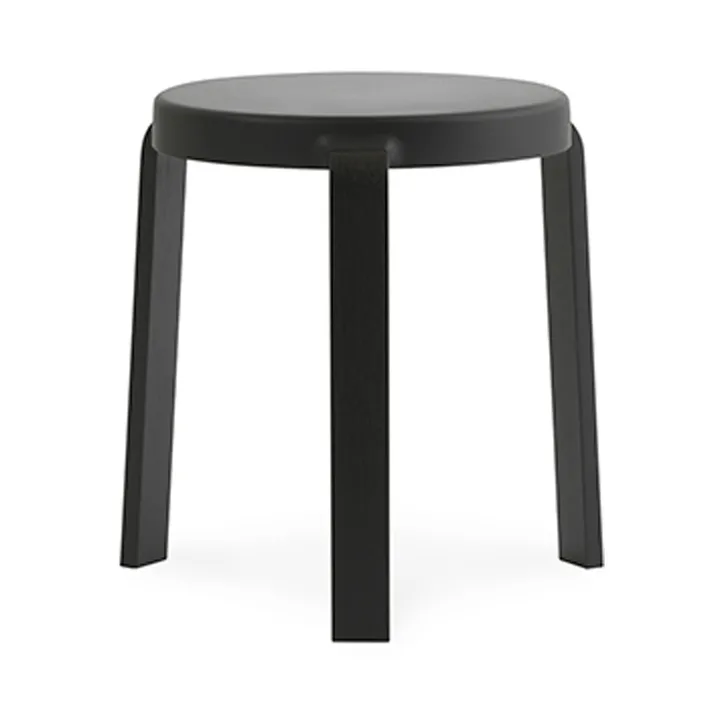 Tap stołek - black, czarny dębowe nogi - Normann Copenhagen