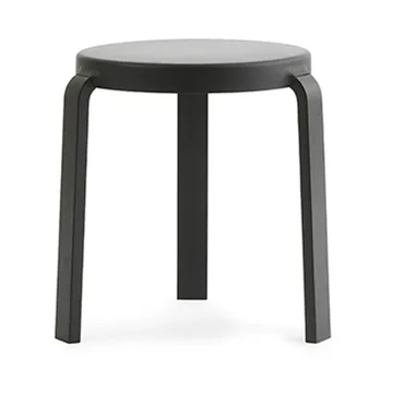Tap stołek - black, czarny dębowe nogi - Normann Copenhagen