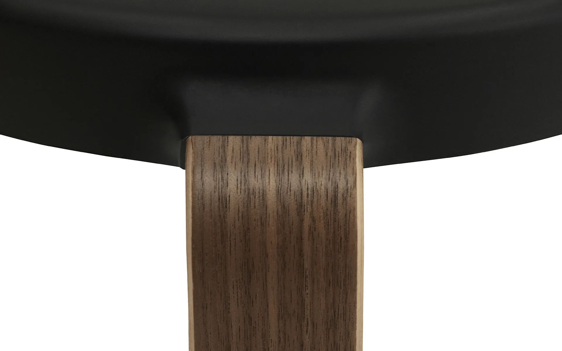 Tap stołek, black, nogi z drewna orzechowego Normann Copenhagen