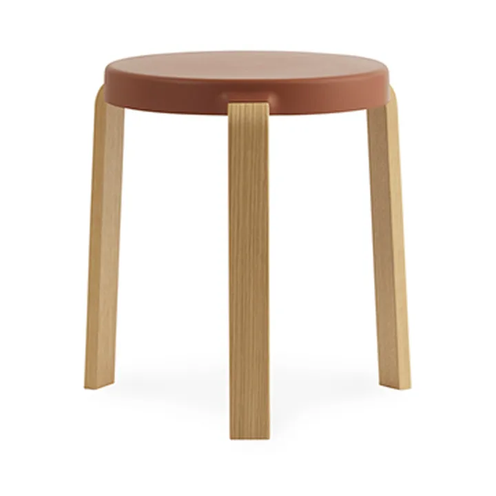 Tap stołek - caramel, dębowe nogi - Normann Copenhagen