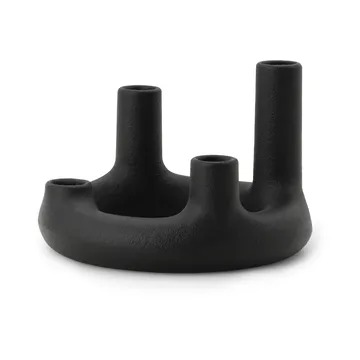 Trin świecznik - Czarny, Ø17,7x11,8 cm - Normann Copenhagen