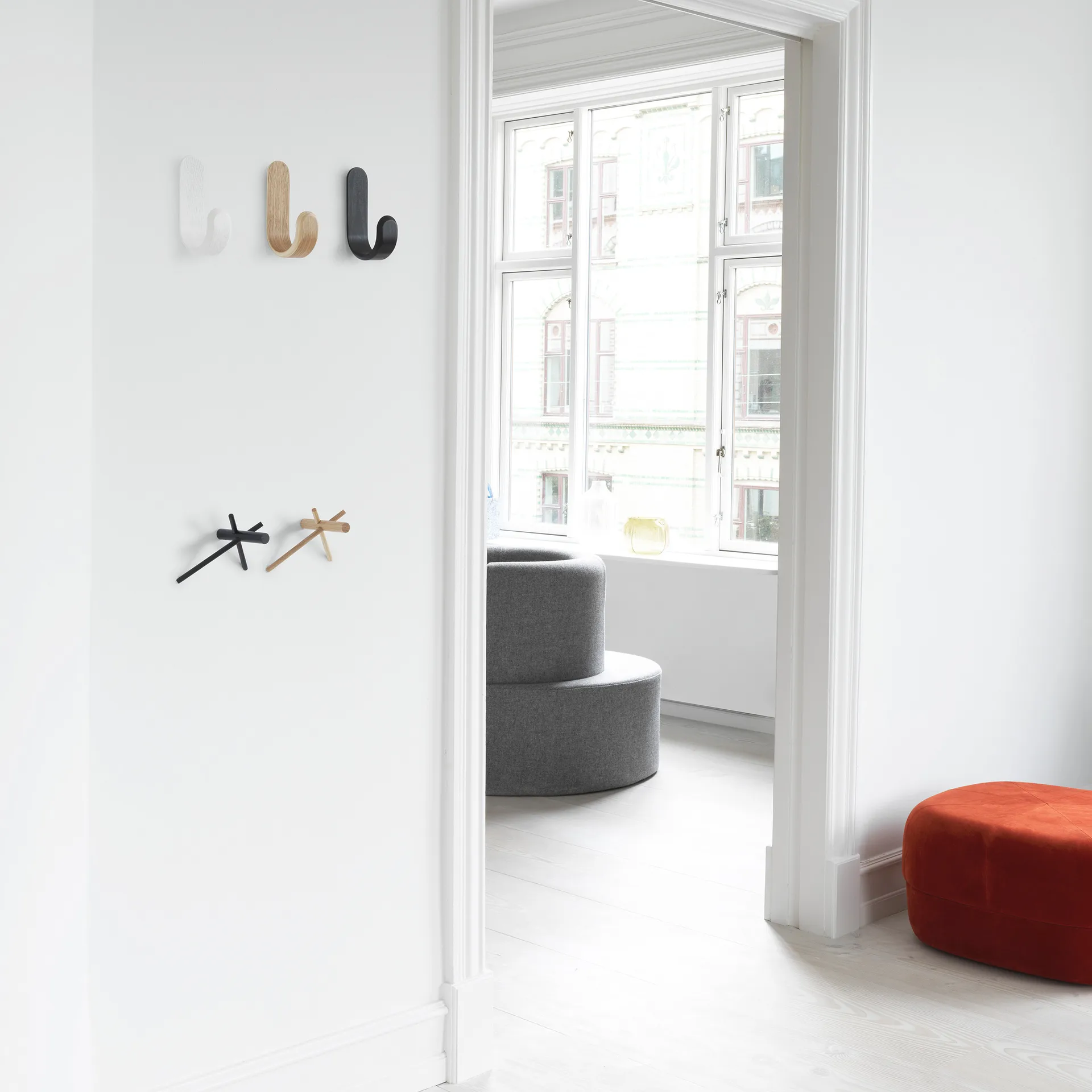 Wieszaki Normann Sticks , czarny 2-pack Normann Copenhagen