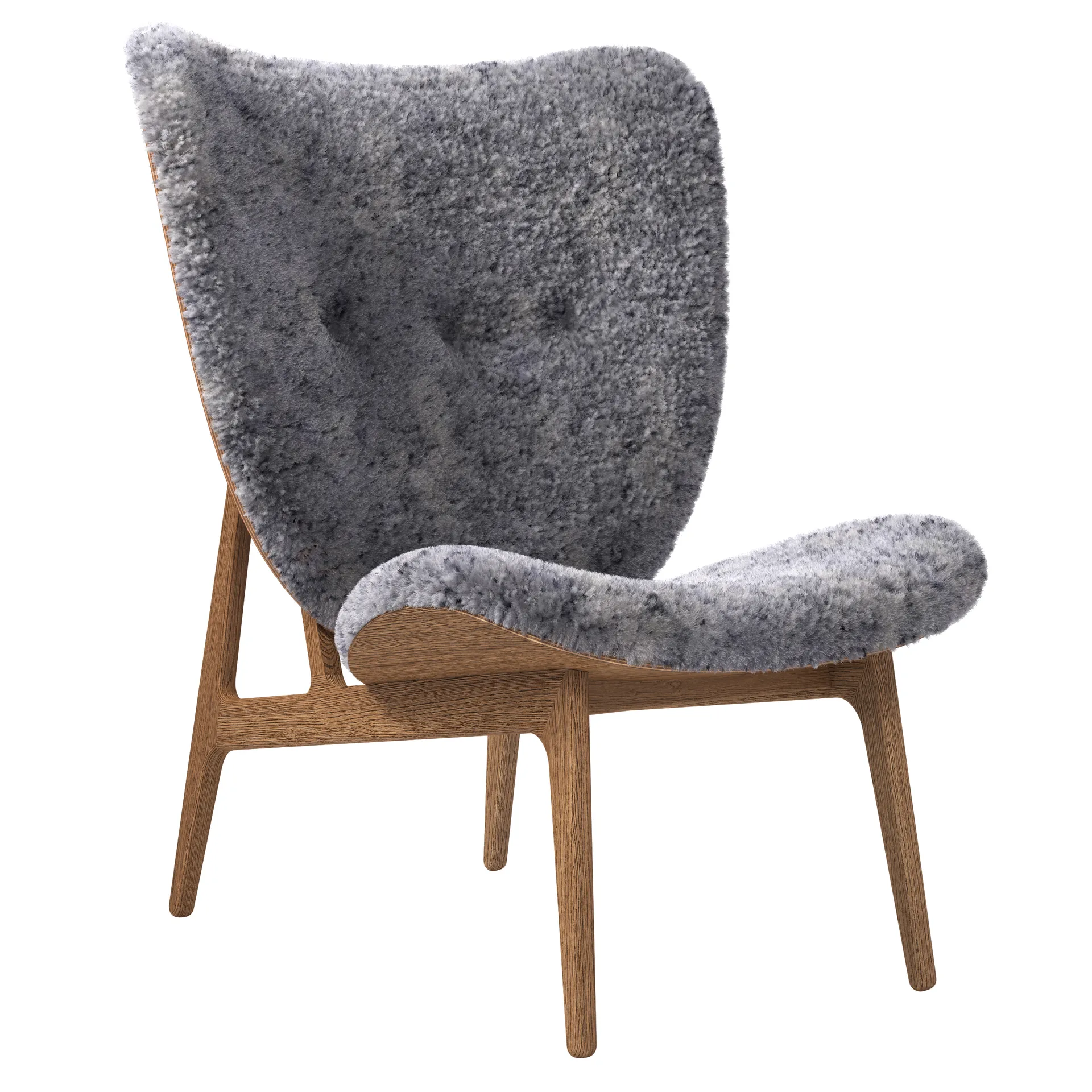 Elephant lounge sheepskin smoked oak, Graphite NORR11