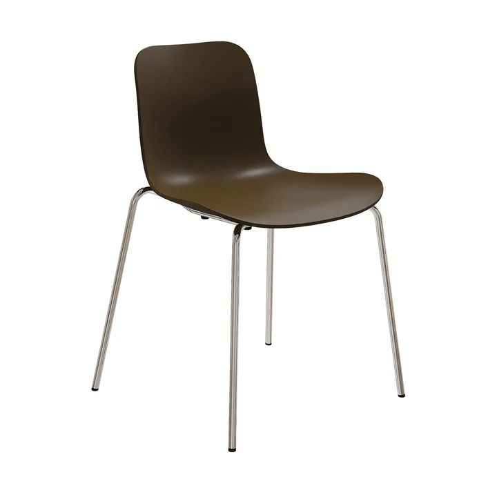 Krzesło Langue - Stelaż espresso-chromowany - NORR11