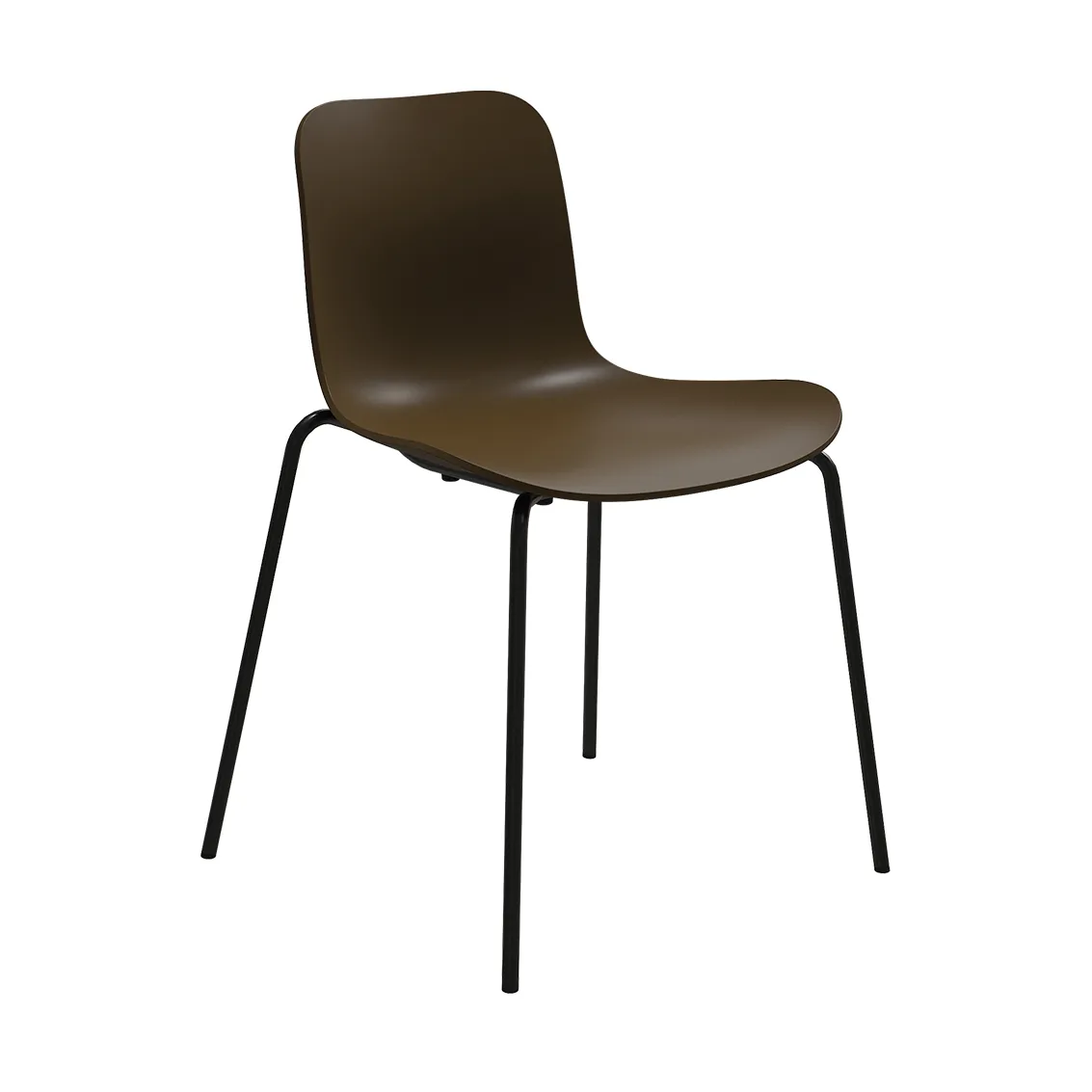 Krzesło Langue, Stelaż espresso-chromowany NORR11