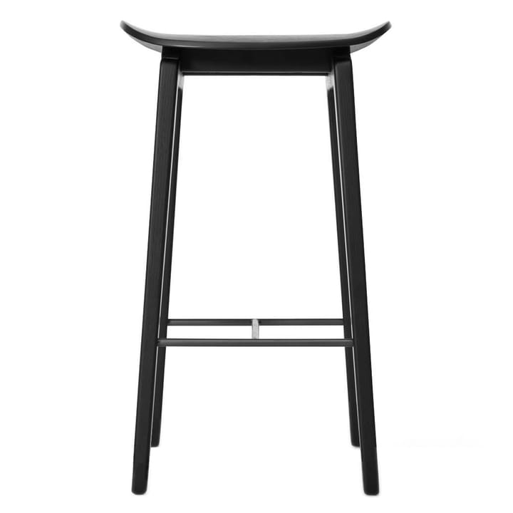 NY11 krzesło barowe 65 cm - Barwione na czarno dąb - NORR11