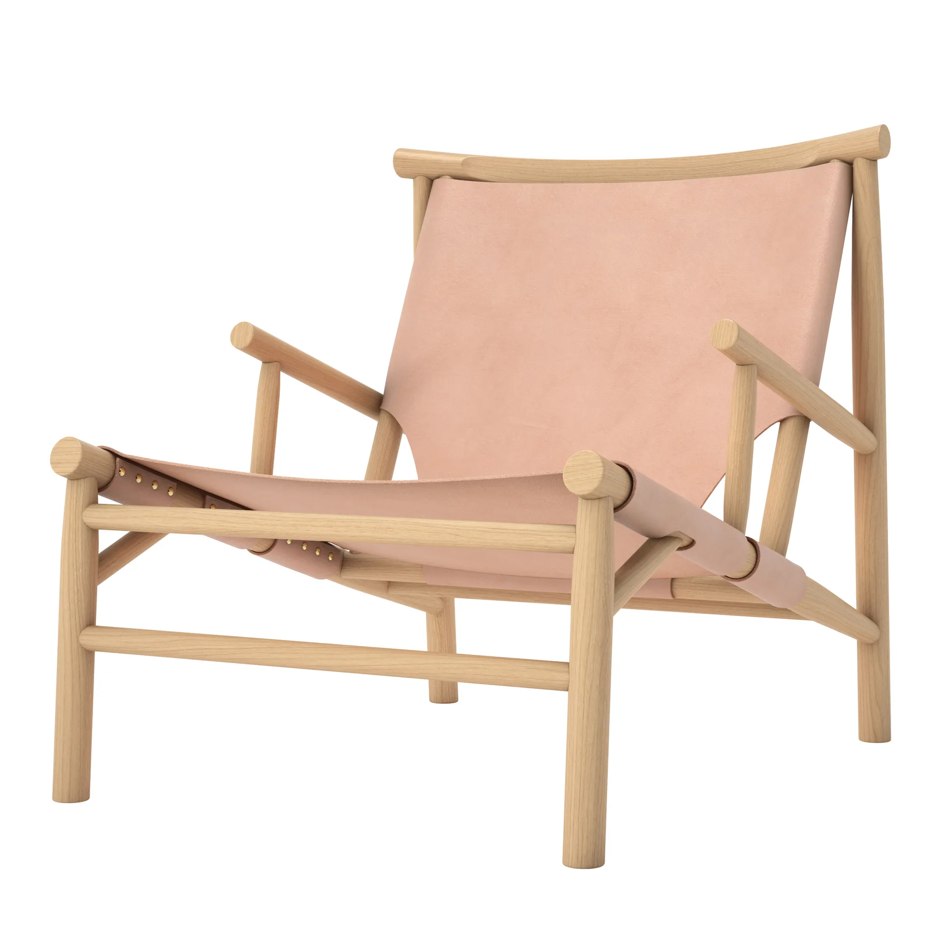 Samurai fotel siedzisko skórzane dąb, Natur NORR11