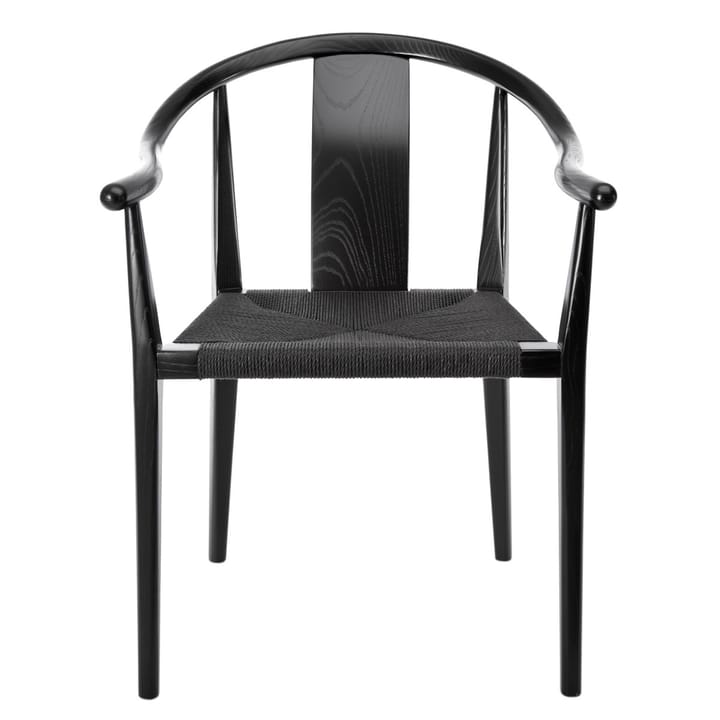 Shanghai krzesło jesion bejcowany na czarno - Czarny - NORR11