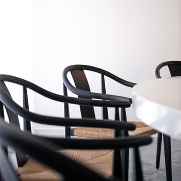 Shanghai krzesło jesion bejcowany na czarno - Natur - NORR11