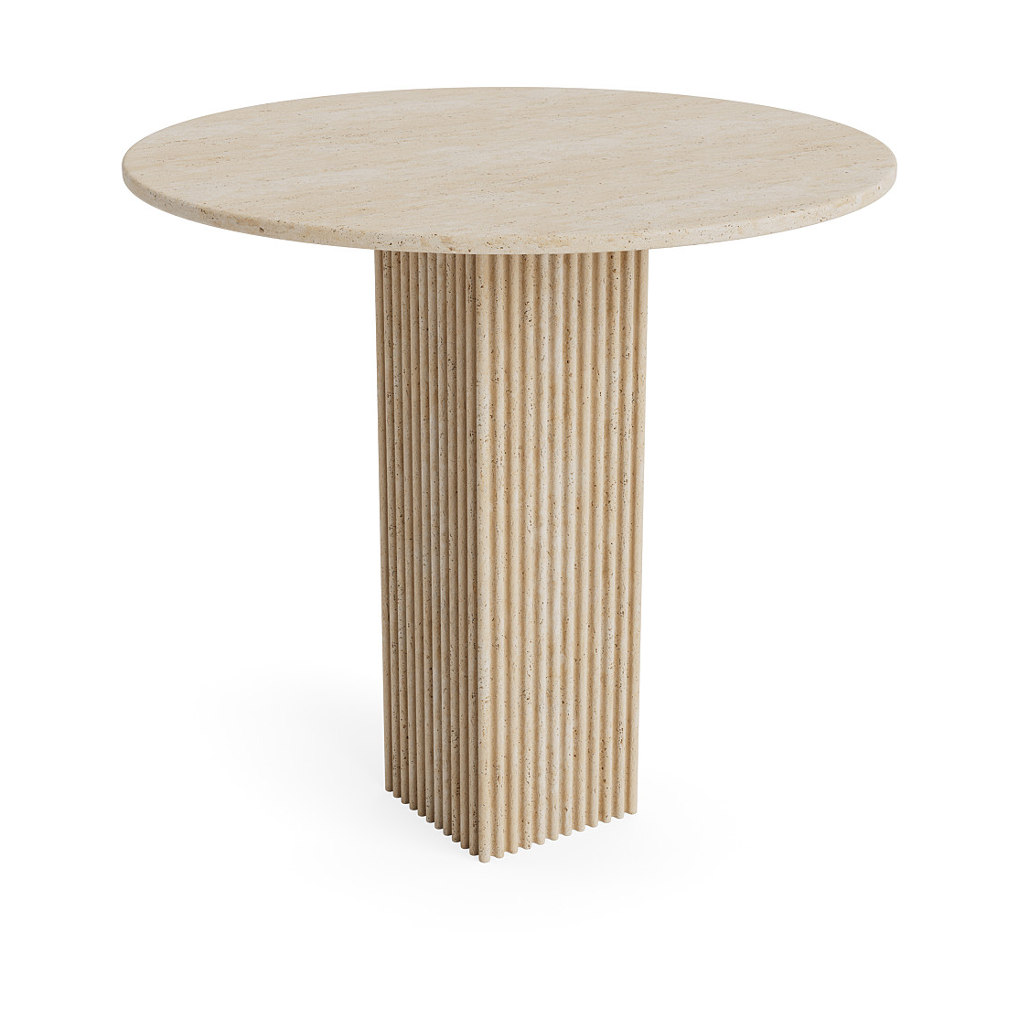 NORR11 Stół jadalniany Soho Ø80 cm Beige | Skandynawski Design | Beżowy