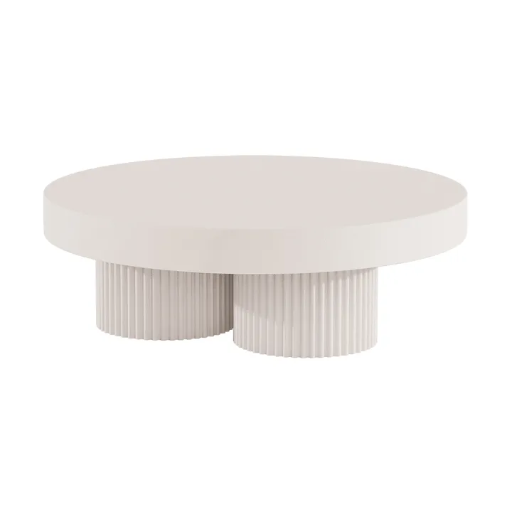 Stolik kawowy Gear - Chalk, Ø120 cm - NORR11