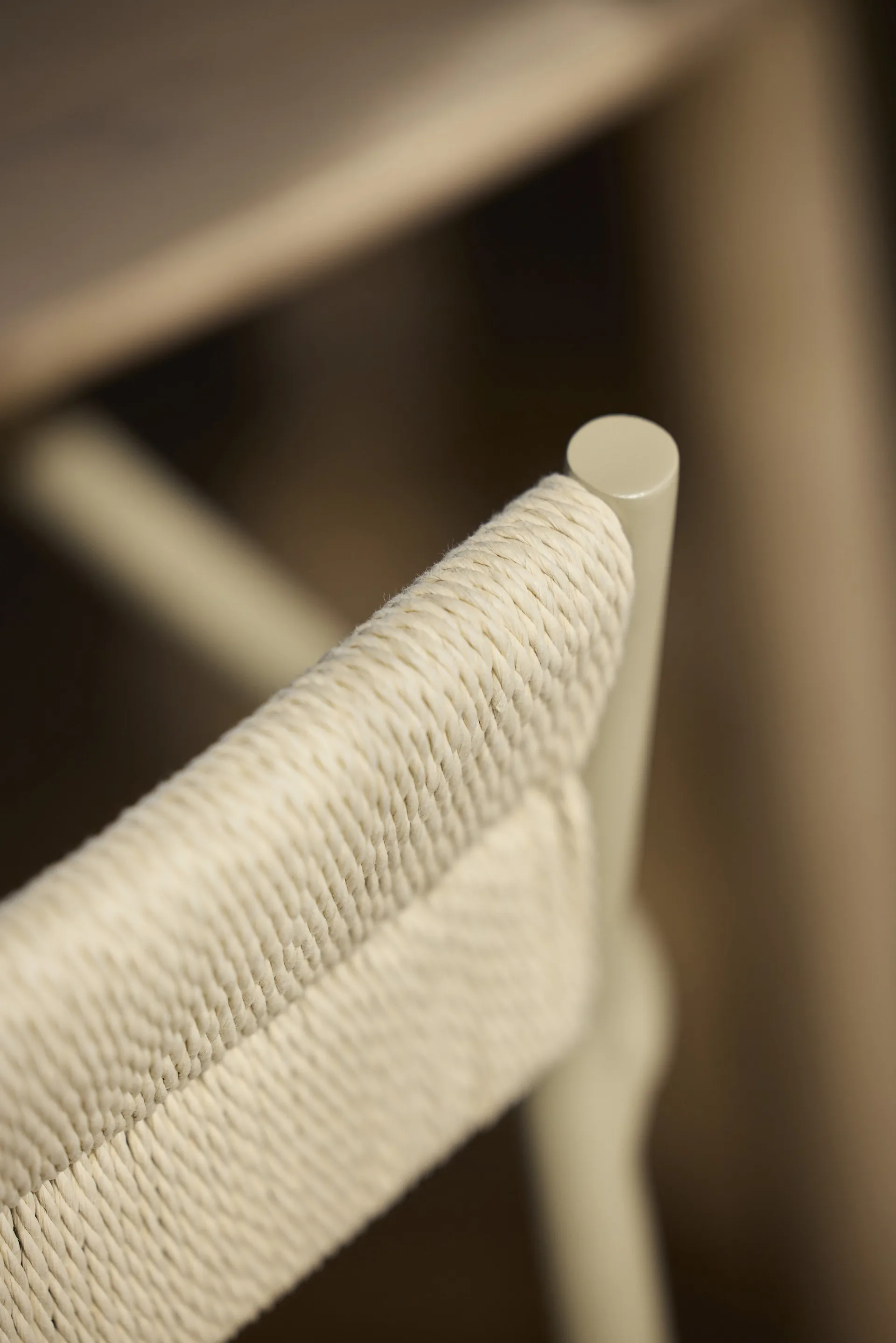 Fotel Vev, Grey beige-natural rope Northern