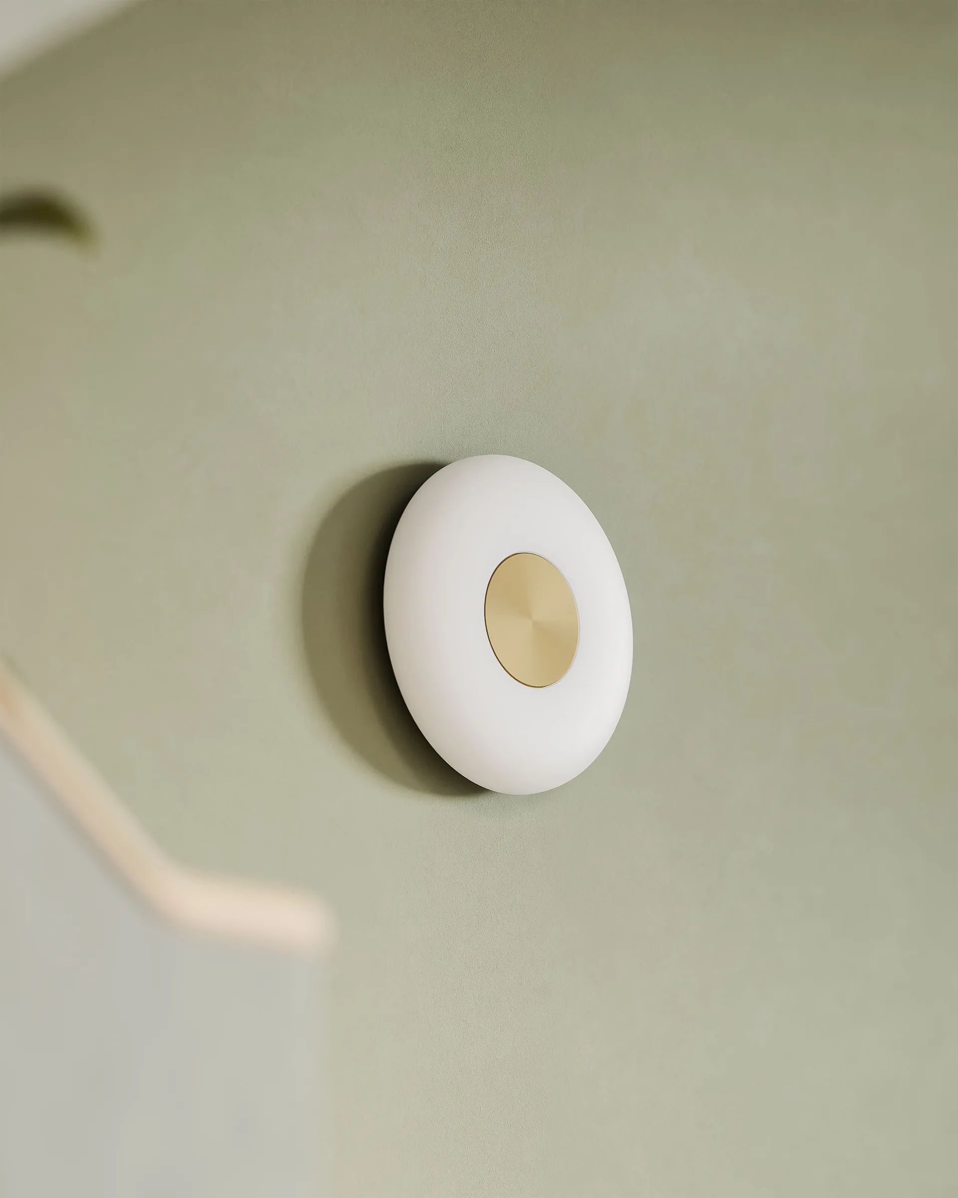 Kinkiet Glint Ø25 cm, Szkło opalowe białe Northern