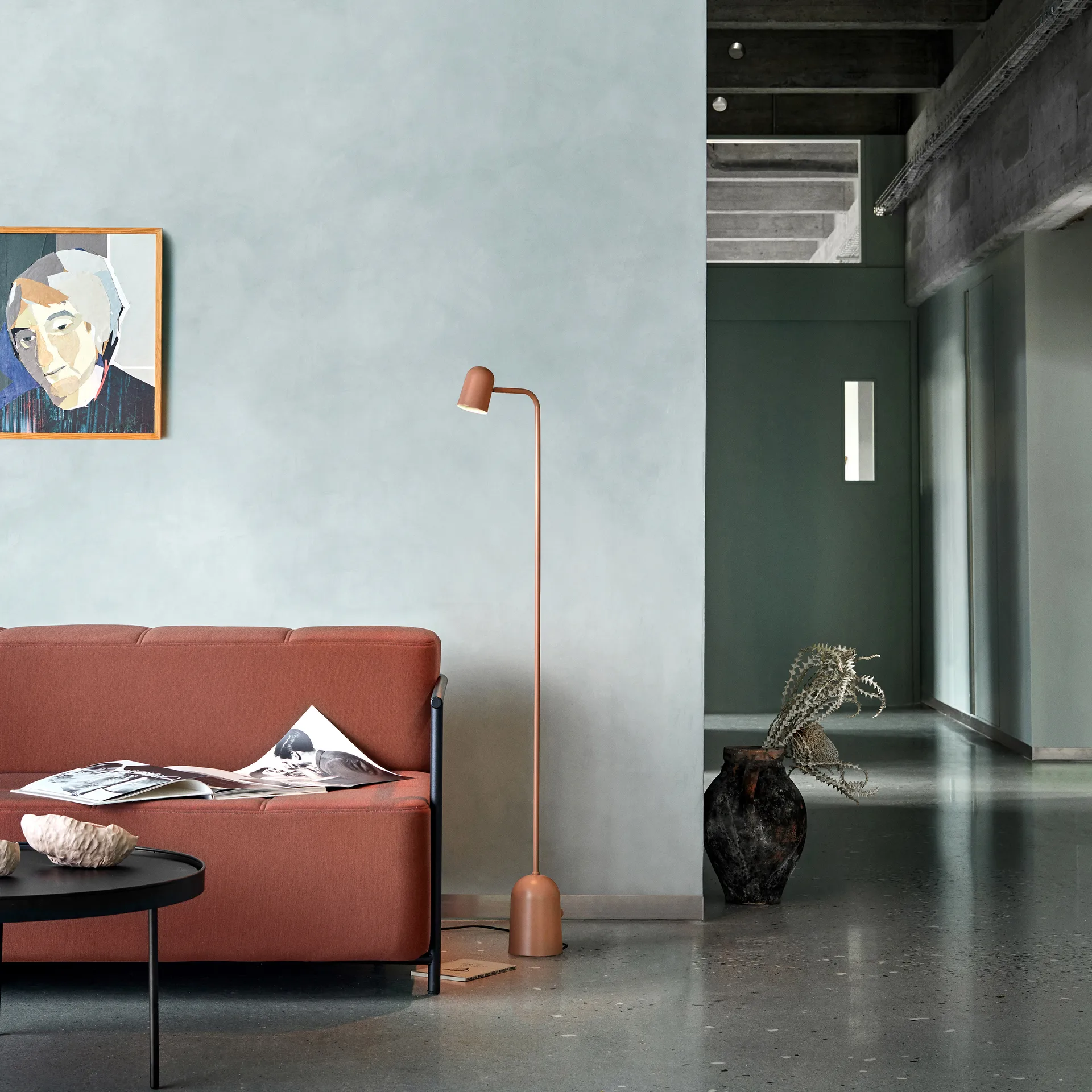 Lampa podłogowa Buddy, Warm beige Northern