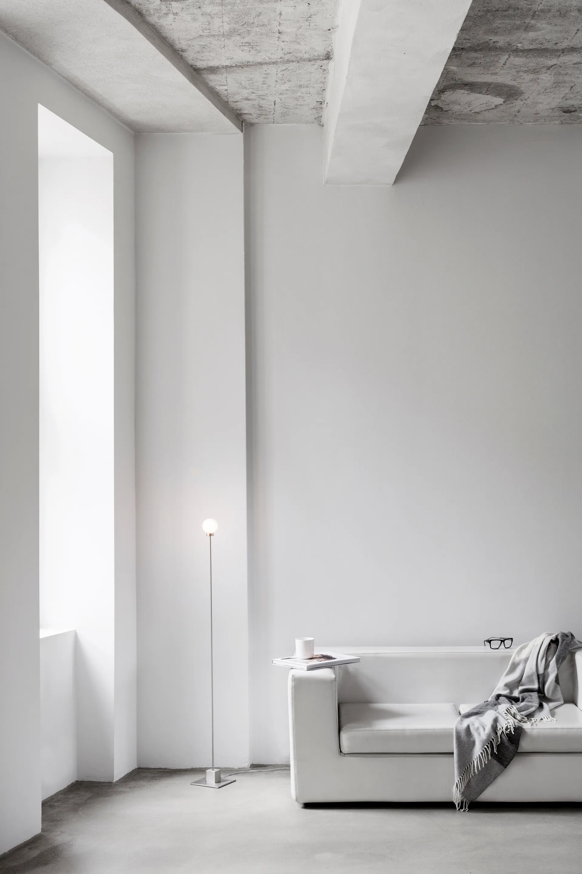 Lampa podłogowa Snowball 117 cm, Steel Northern