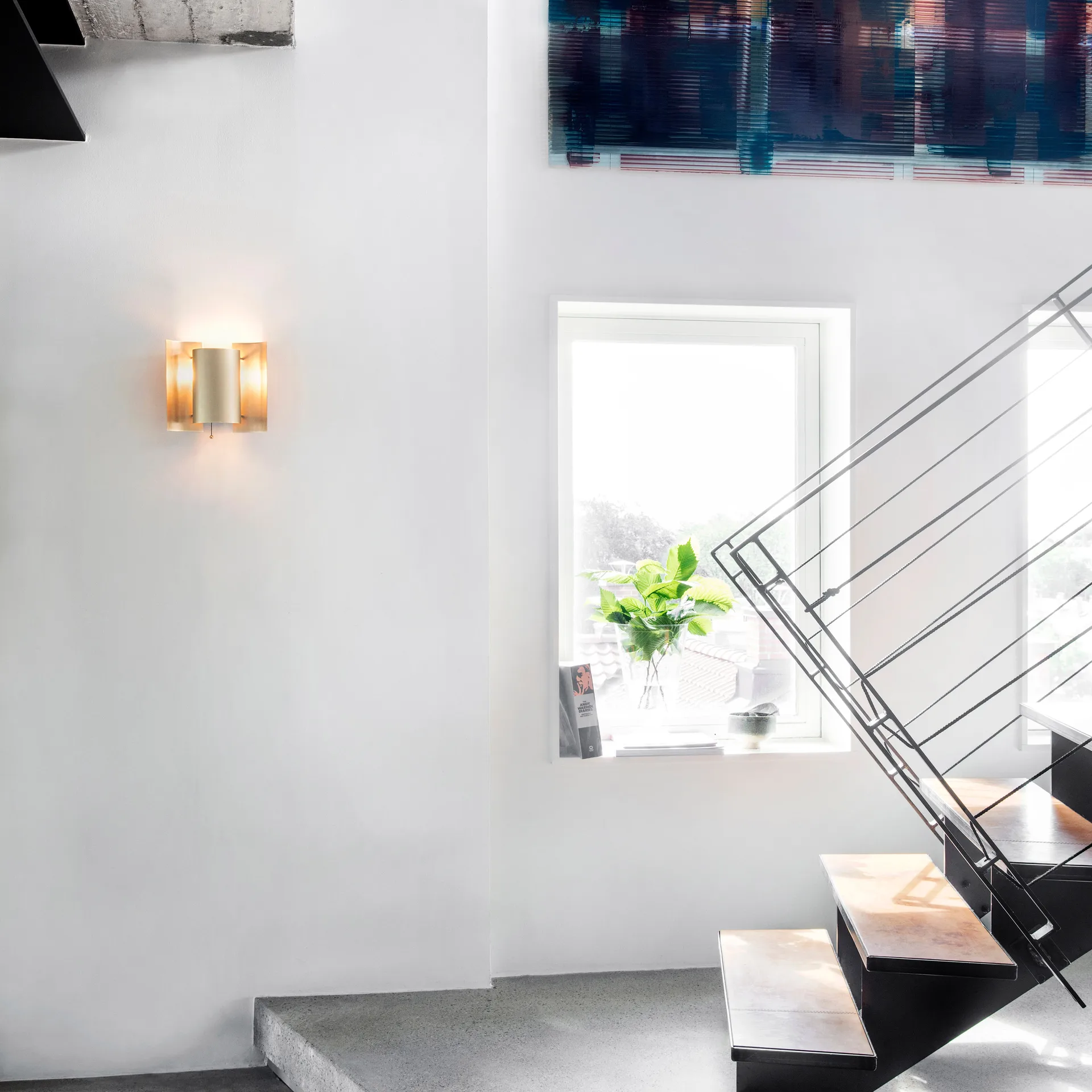 Lampa ścienna Butterfly , mosiądz Northern