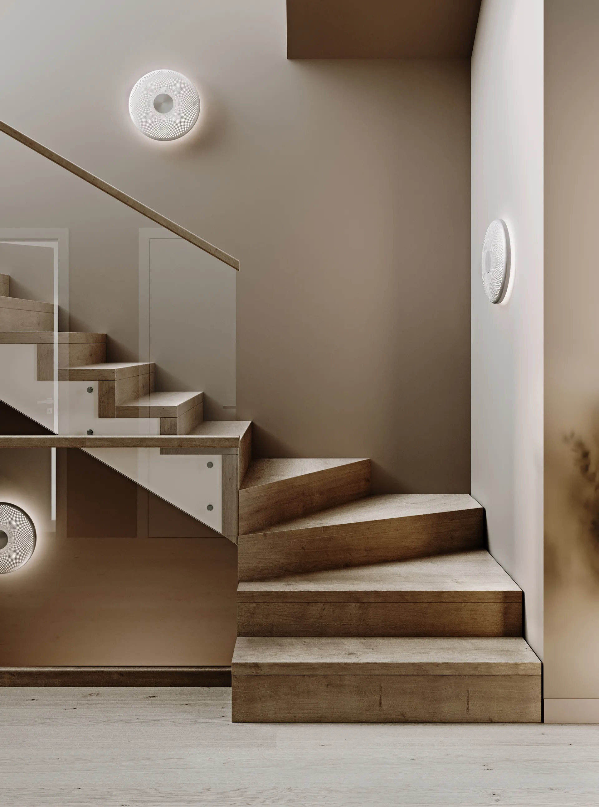 Lampa ścienna Glint Ø36 cm, Biały Northern