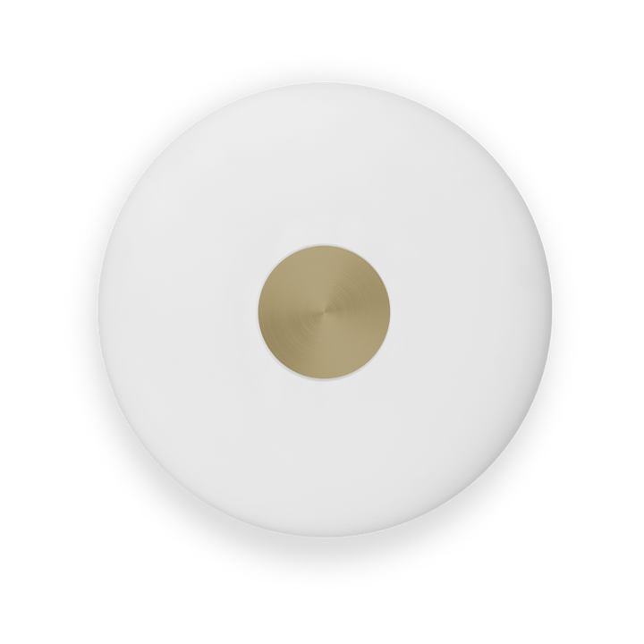 Lampa ścienna Glint Ø36 cm - Szkło opalowe białe - Northern