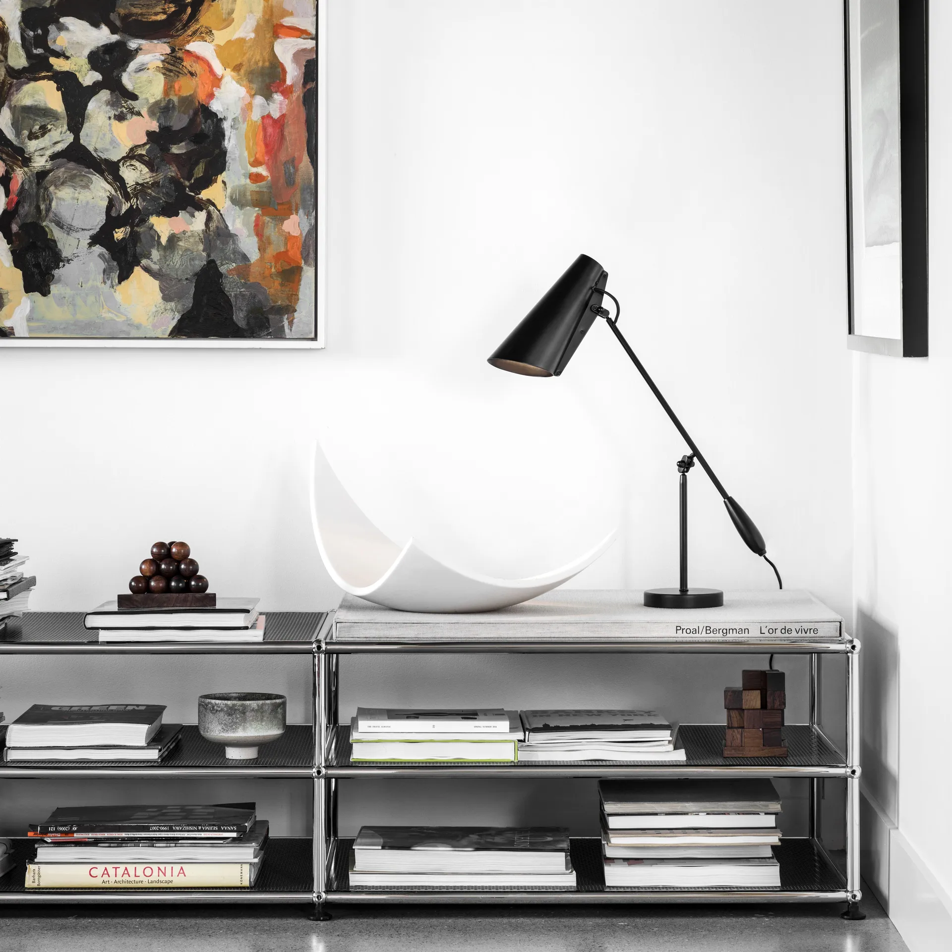 Lampa stołowa Birdy, czarny Northern