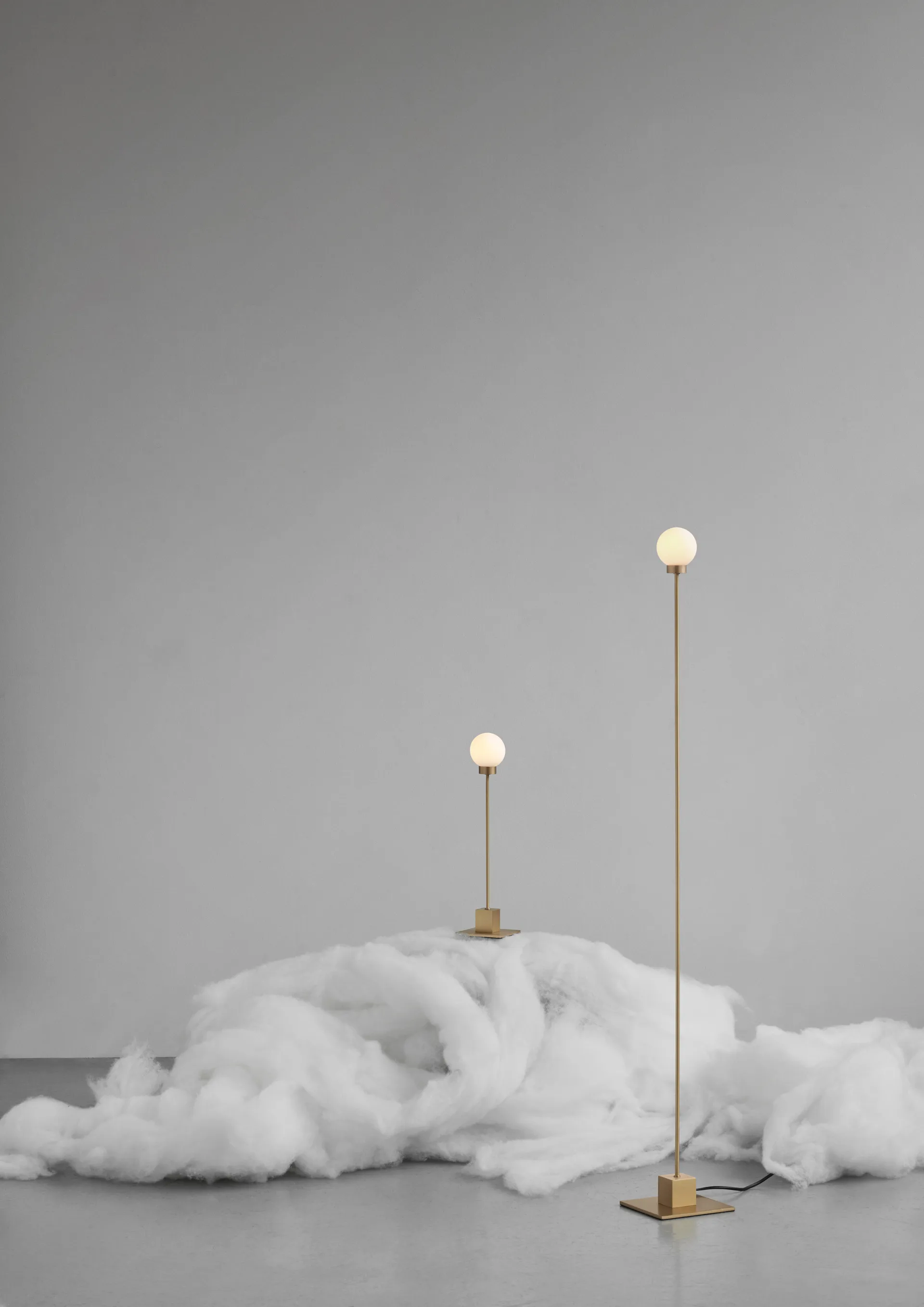 Lampa stołowa Snowball 41 cm, Brass Northern