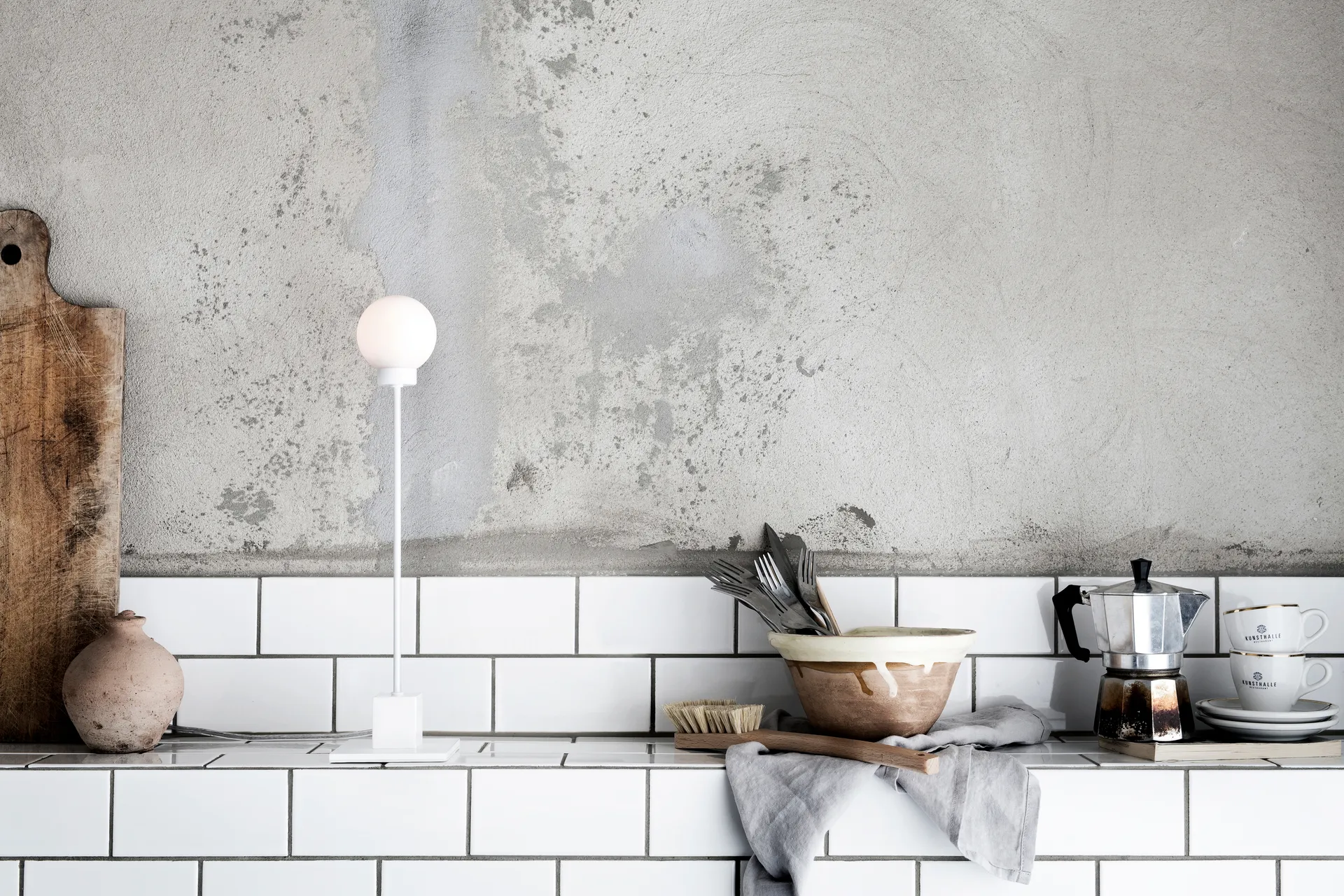 Lampa stołowa Snowball 41 cm, White Northern