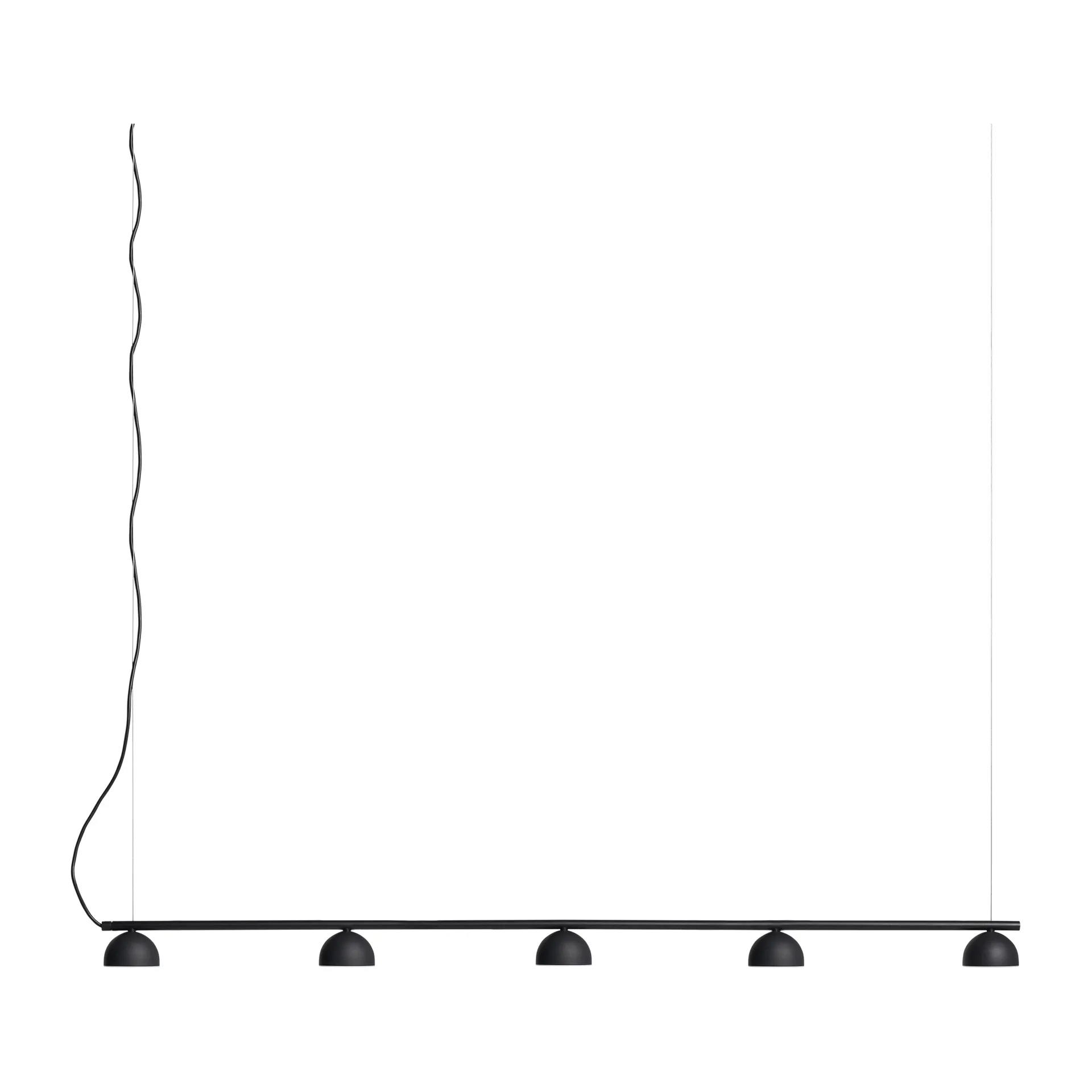 Lampa sufitowa Blush Rail 5, Czarny matowy Northern