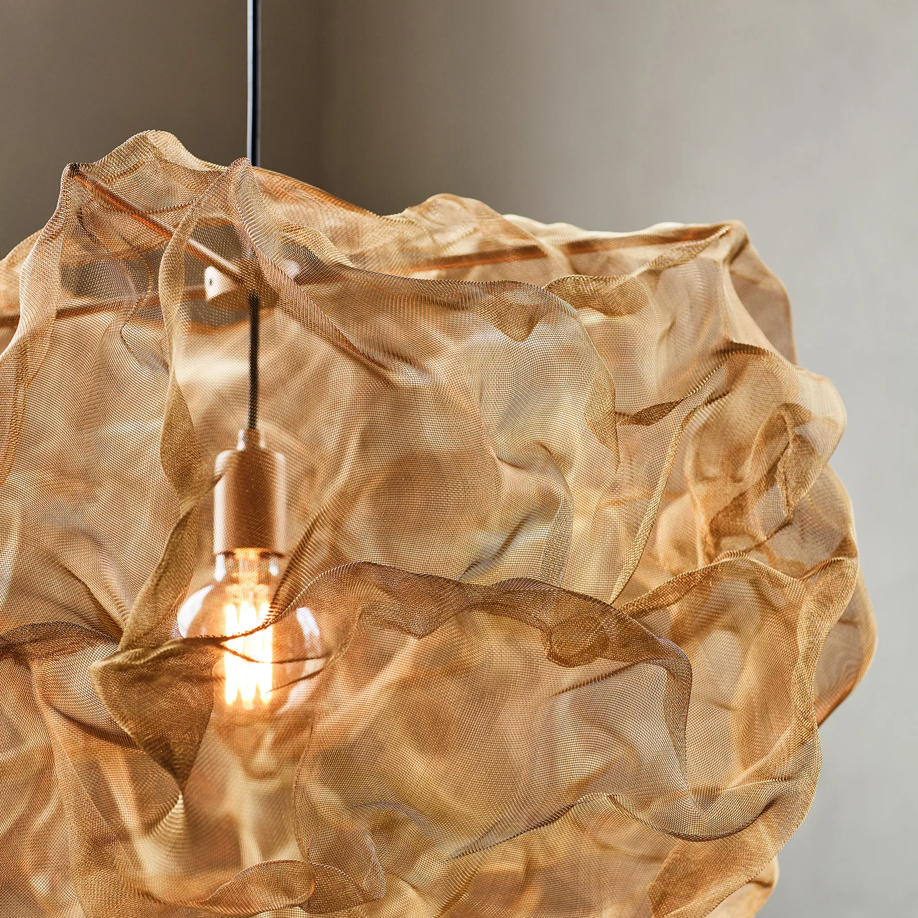 Lampa sufitowa Heat mała, Mosiądz Northern