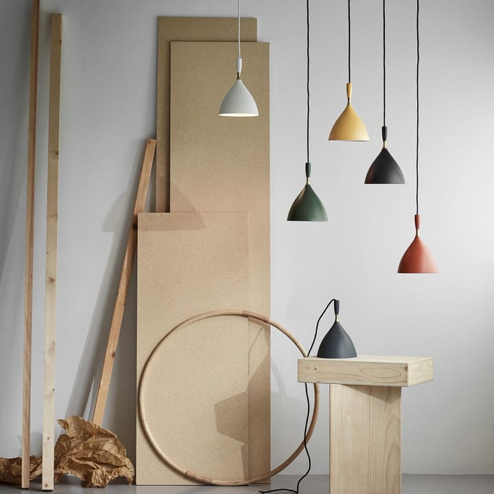 Lampa wisząca Dokka, ciemy zielony Northern