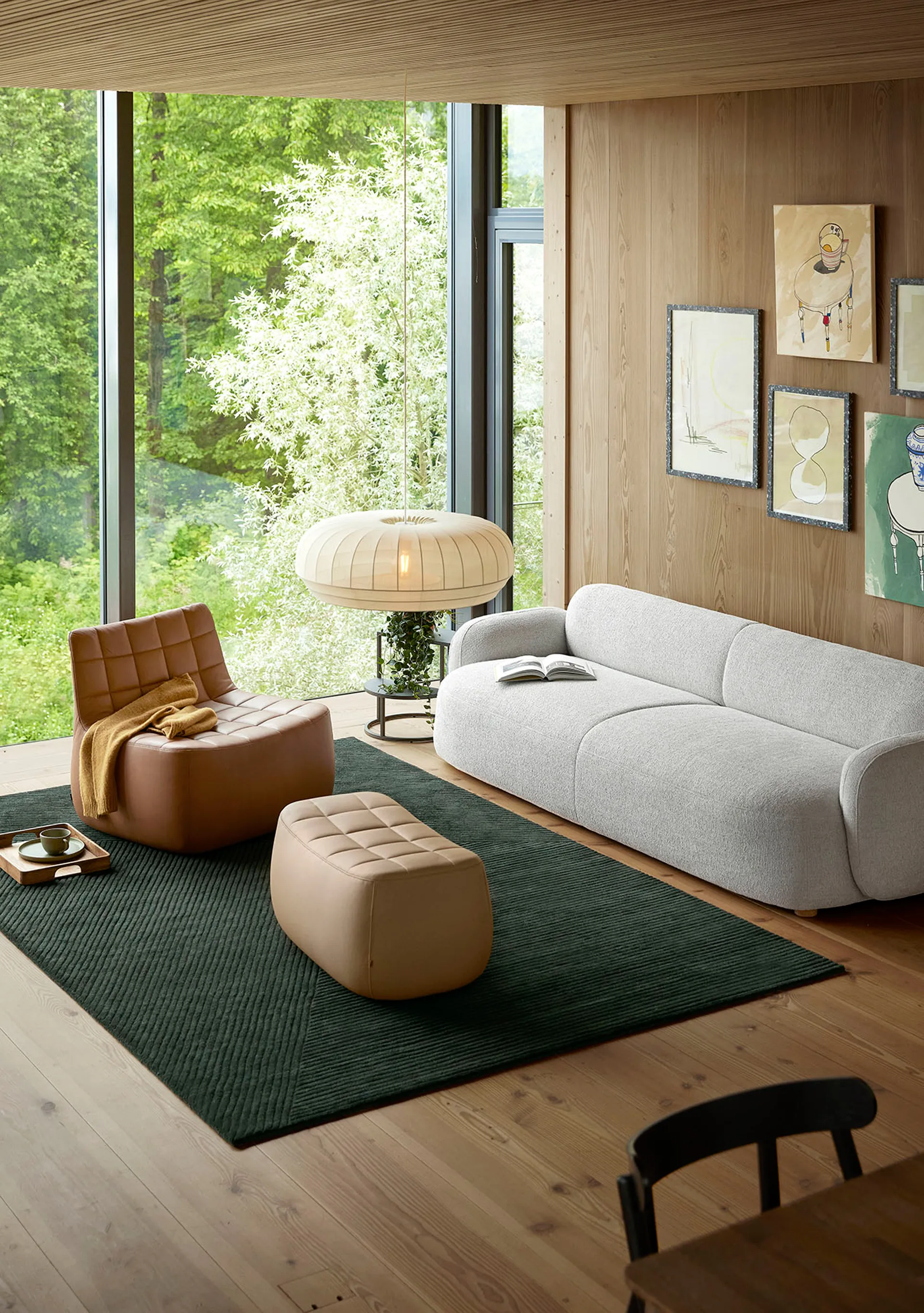 Lampa wisząca Tradition duża owalna, Biały Northern