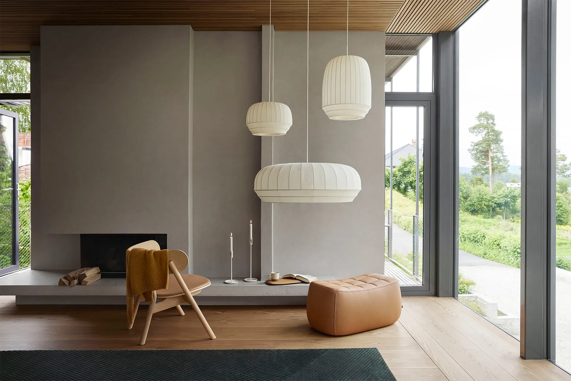 Lampa wisząca Tradition mała w kolorze białym, Biały Northern