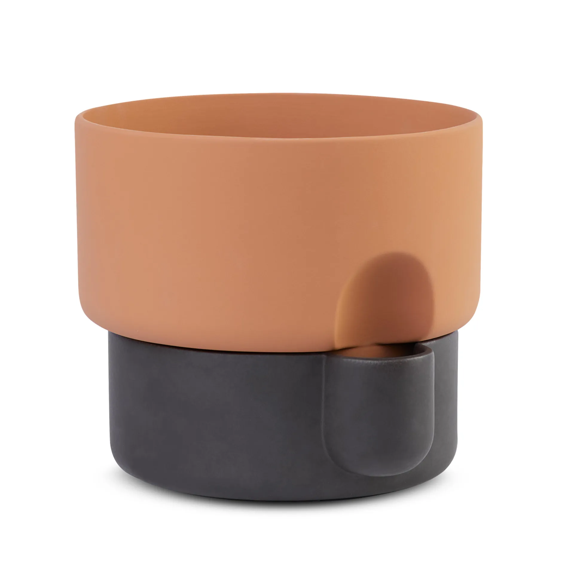 Oasis doniczka samonawadniająca duża Ø27.5 cm, Terakota-czarna Northern
