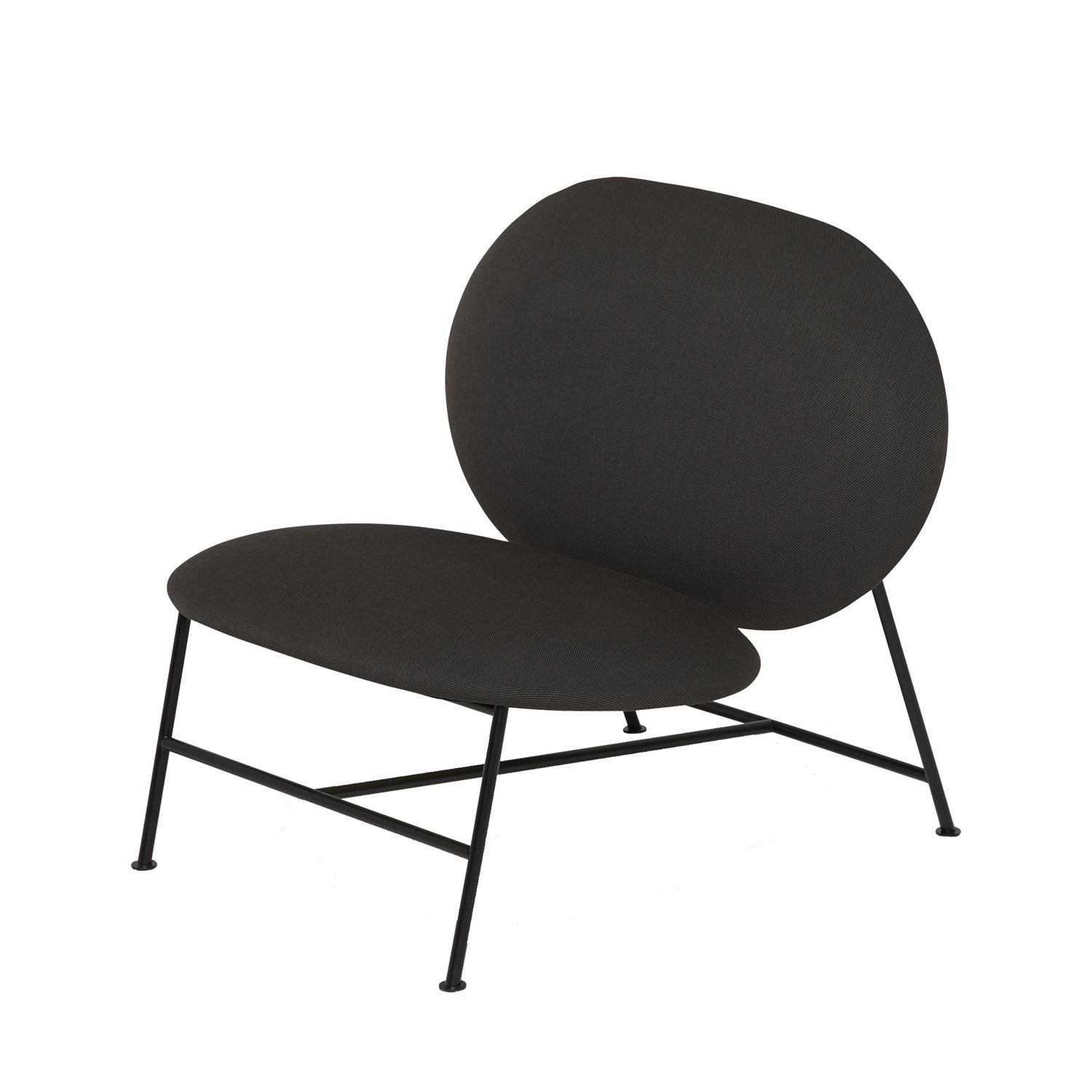 Northern Oblong fotel wypoczynkowy ciemno szary | Skandynawski Design | Krzesła | Szary